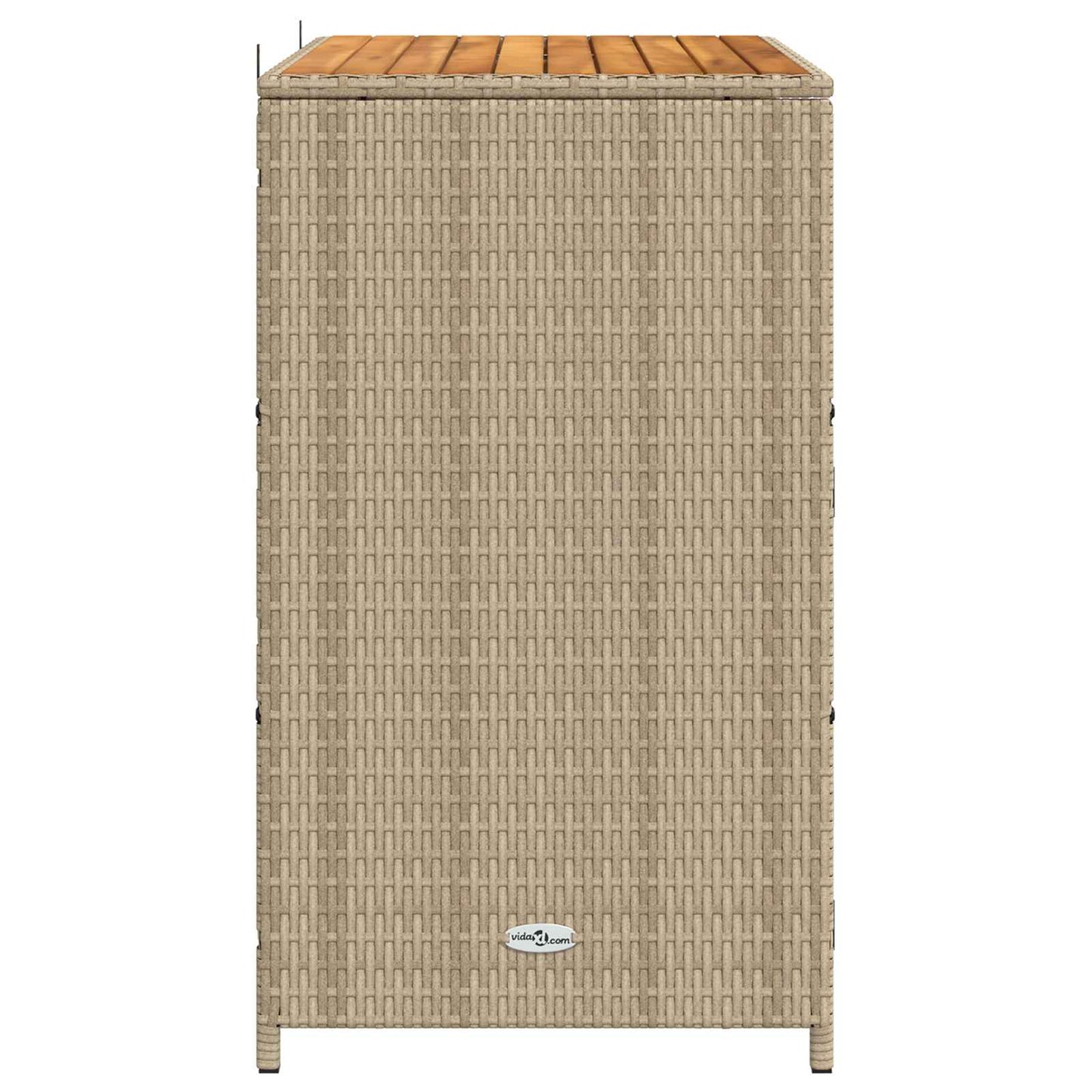 Cabinet ajtóval Bézs 70 x 50 x 87 cm Poliészter és Roly Rattan