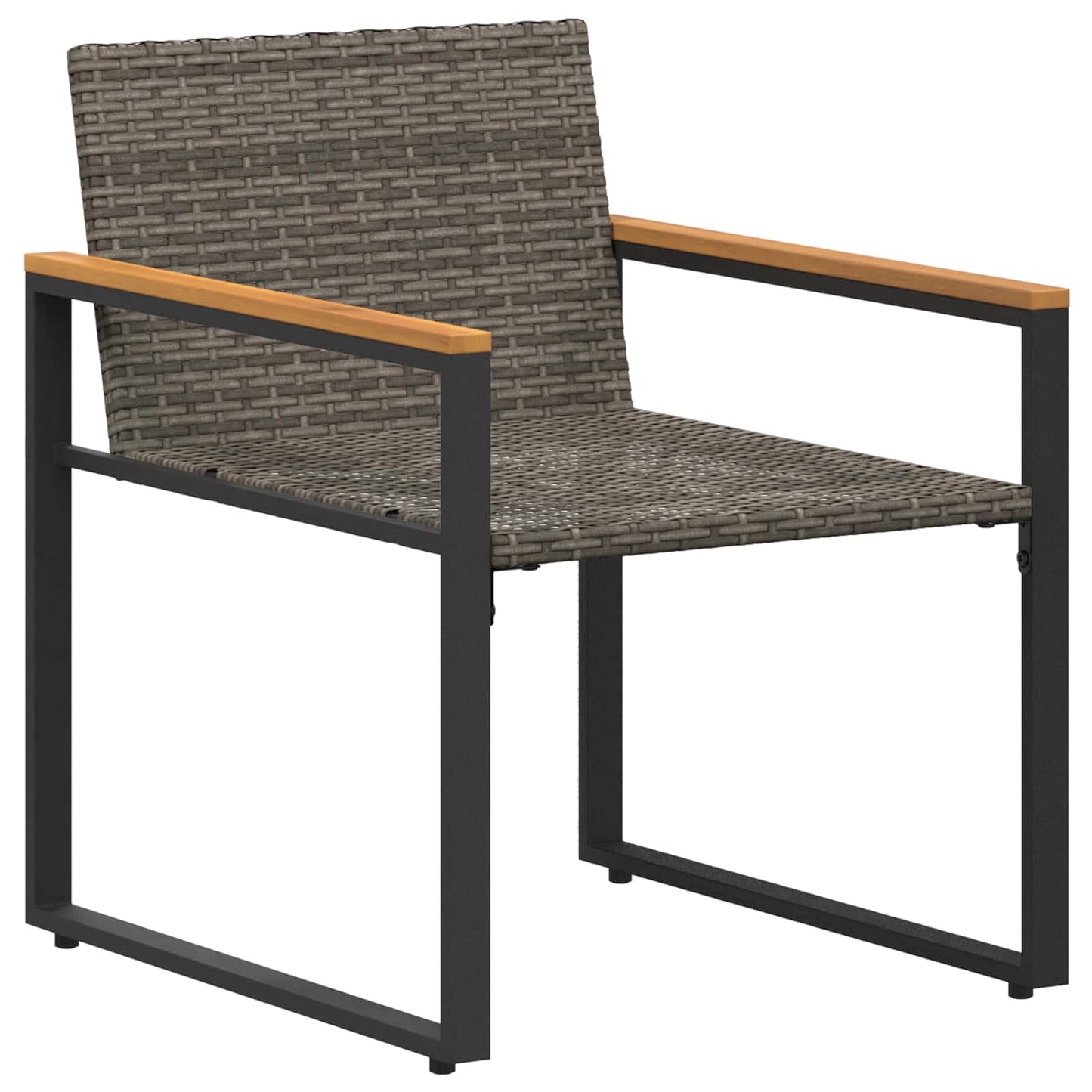Bútor szettek párnával 3 pcs Szürke és sötétszürke Rattan