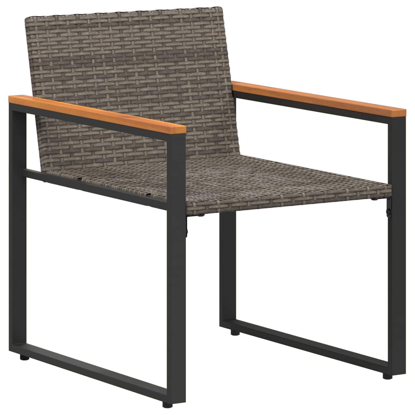 Bútor szettek párnával 3 pcs Szürke és sötétkék Rattan