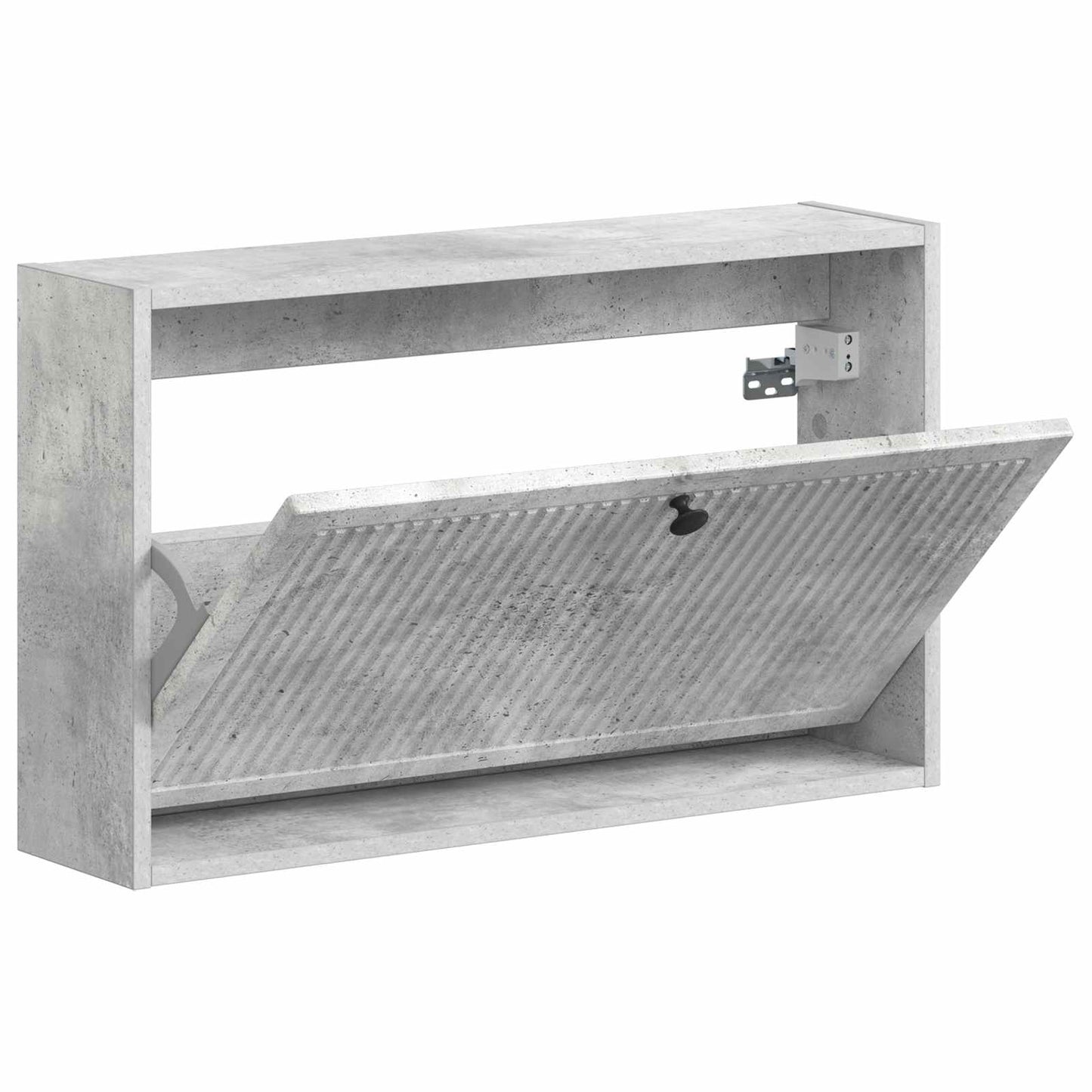 Fali Cipőtartó EDE 71 x 17 x 43 cm Szerelt Fa Betonszürke