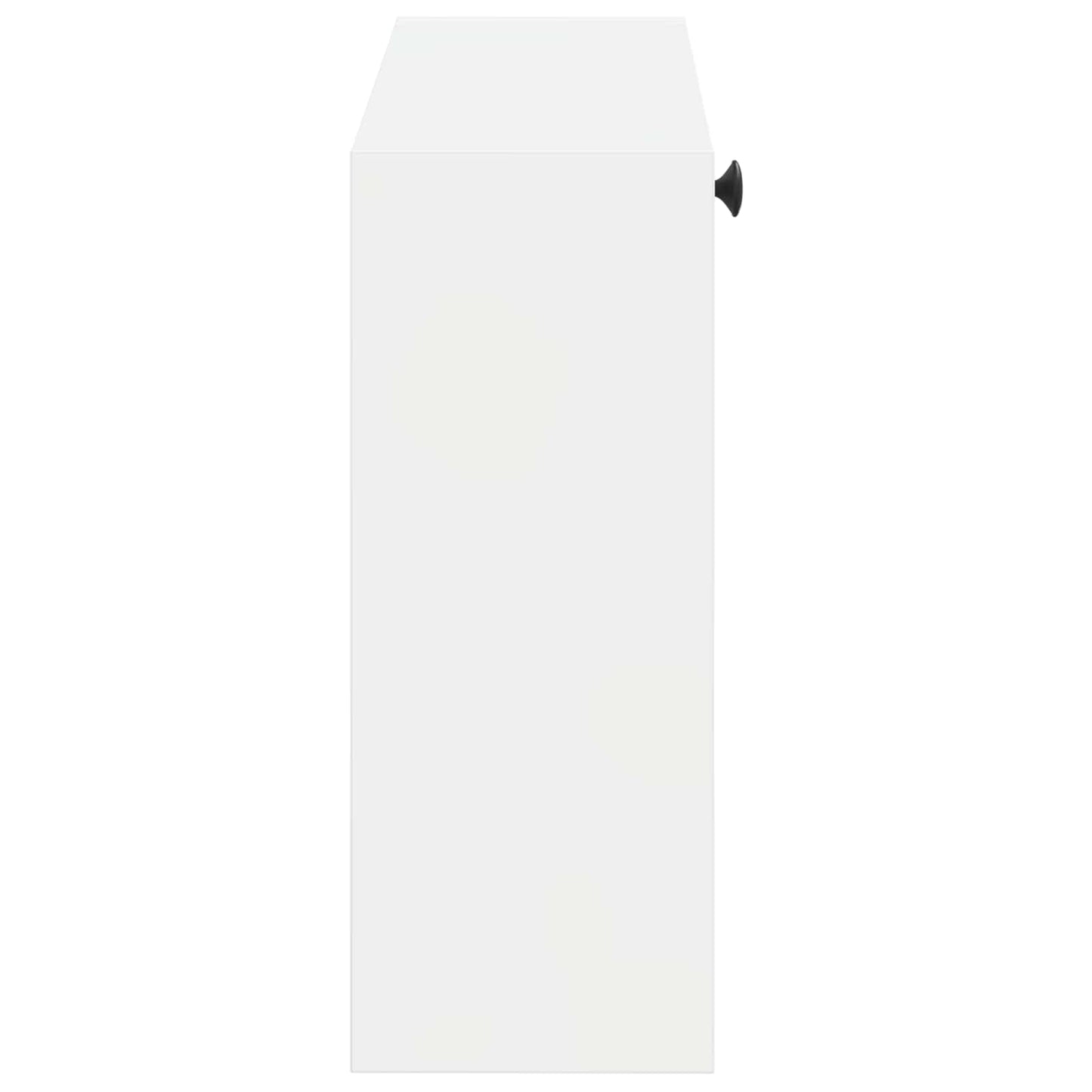 Fali Cipőtartó EDE 71 x 17 x 43 cm Szerelt Fa Magasfényű Fehér