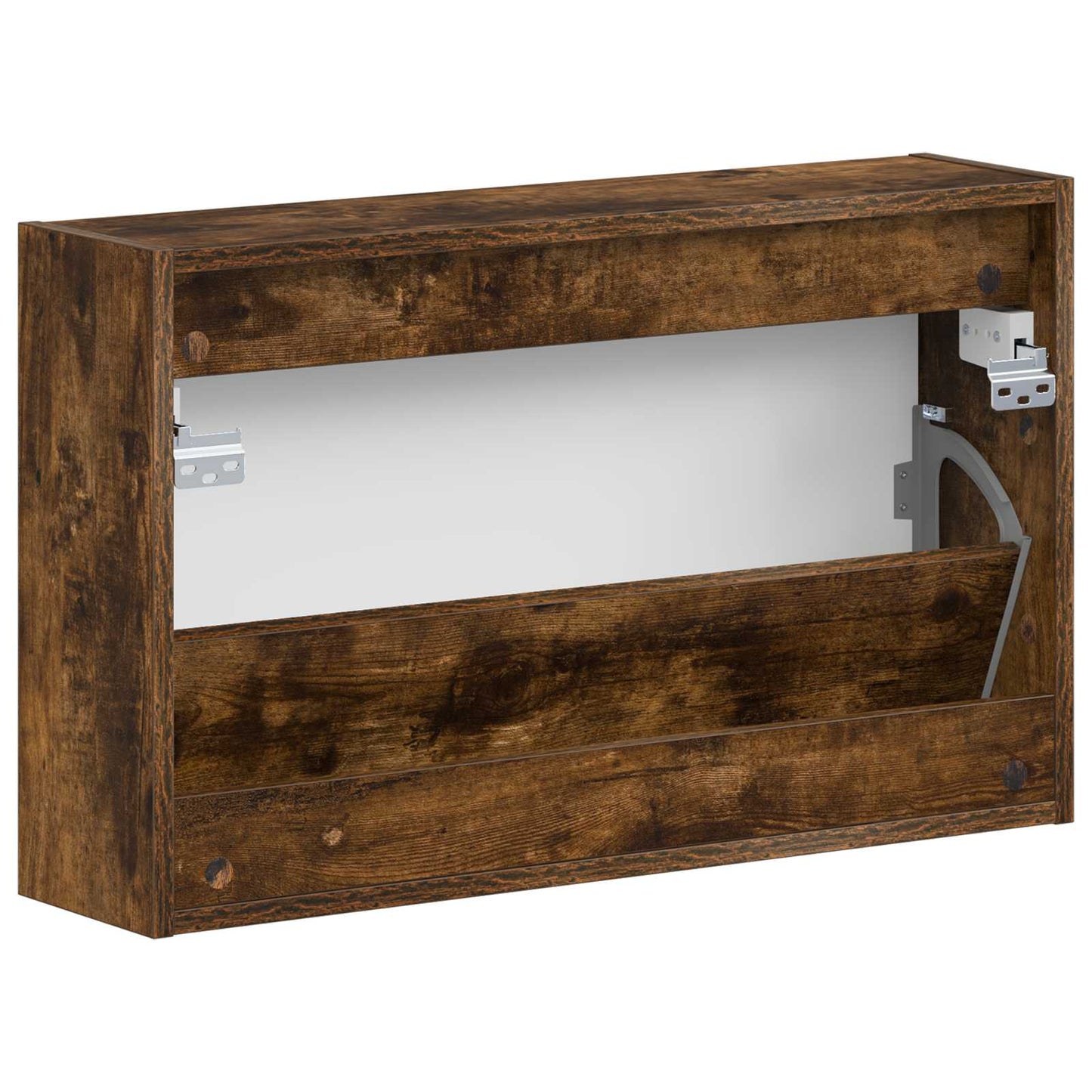 Fali Cipőtartó EDE 71 x 17 x 43 cm Szerelt Fa Füstös Tölgy