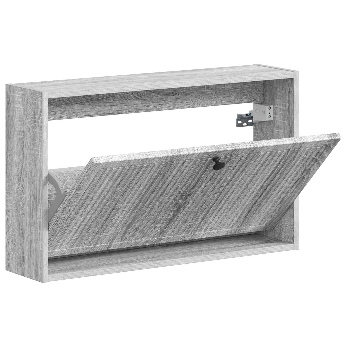 Fali Cipőtartó EDE 71 x 17 x 43 cm Szerelt Fa Szürke Sonoma