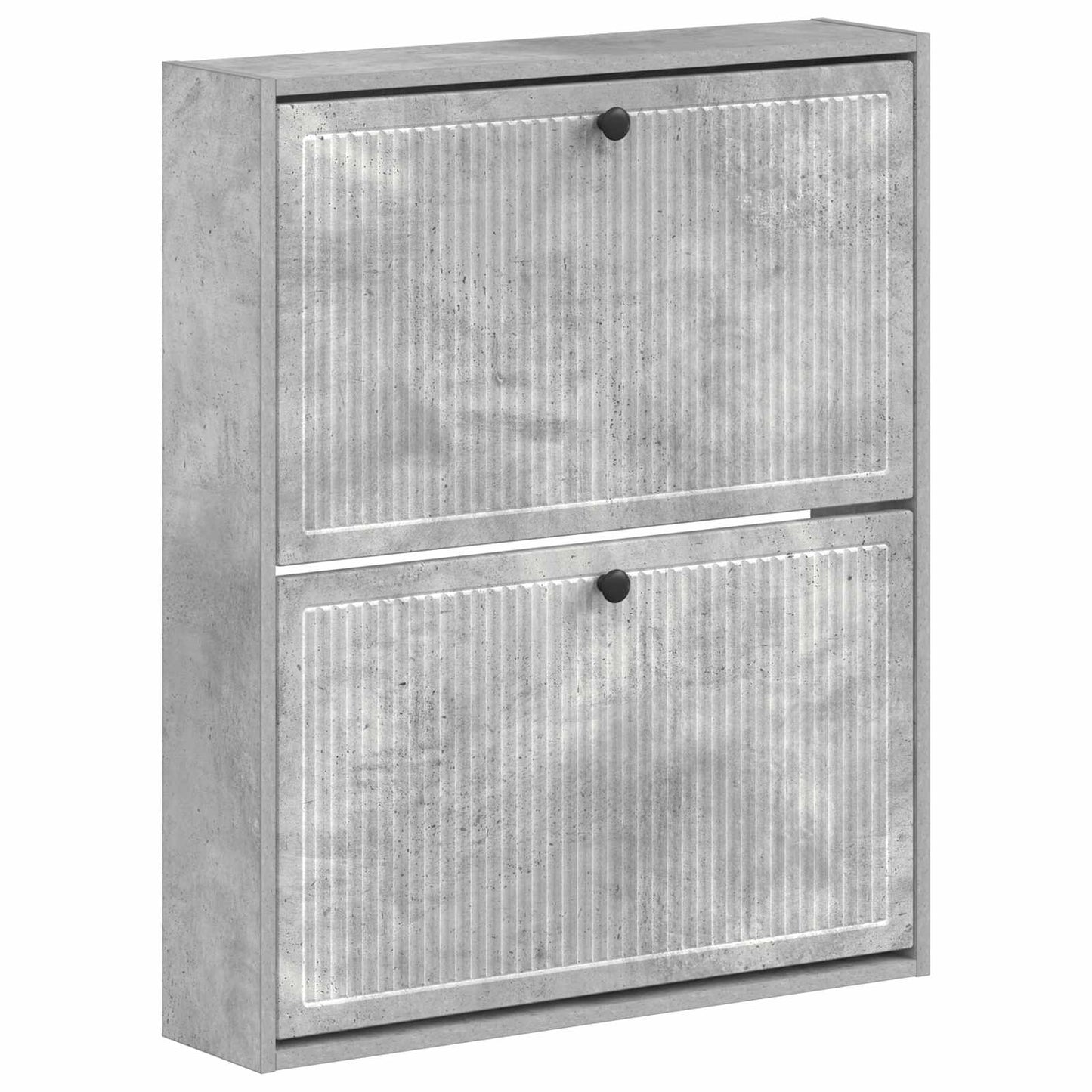 Fali Cipőtartó EDE 71 x 17 x 86 cm Szerelt Fa Betonszürke