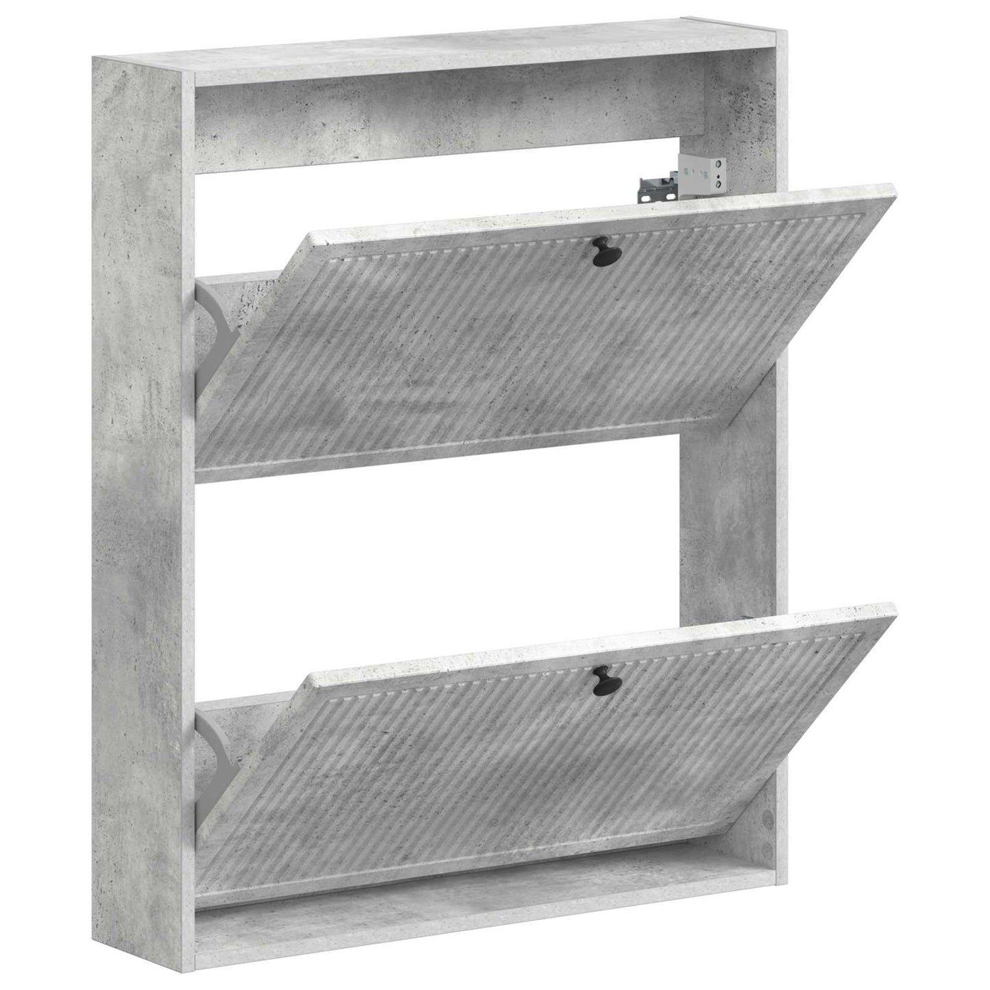 Fali Cipőtartó EDE 71 x 17 x 86 cm Szerelt Fa Betonszürke