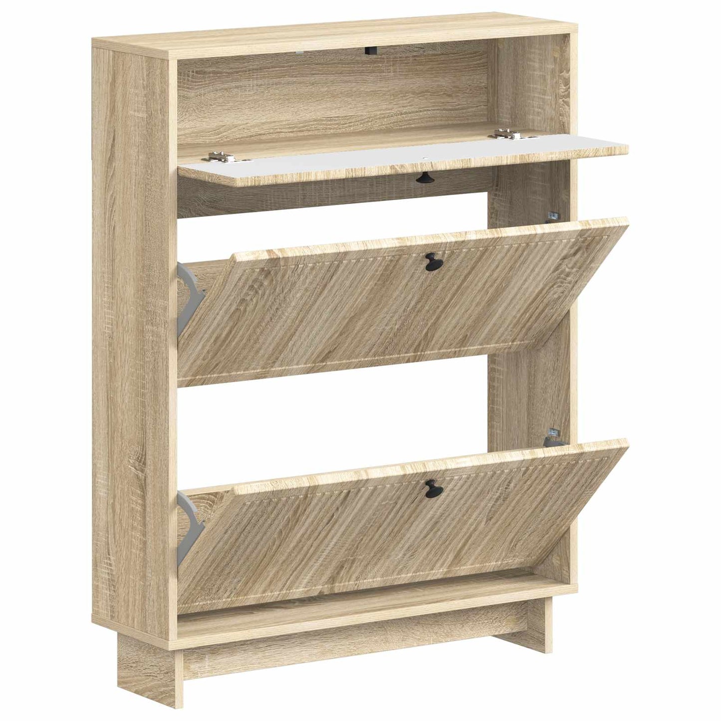 Cipőszekrény EDE 78 x 24 x 103 cm Szerelt Fa Sonoma Tölgy