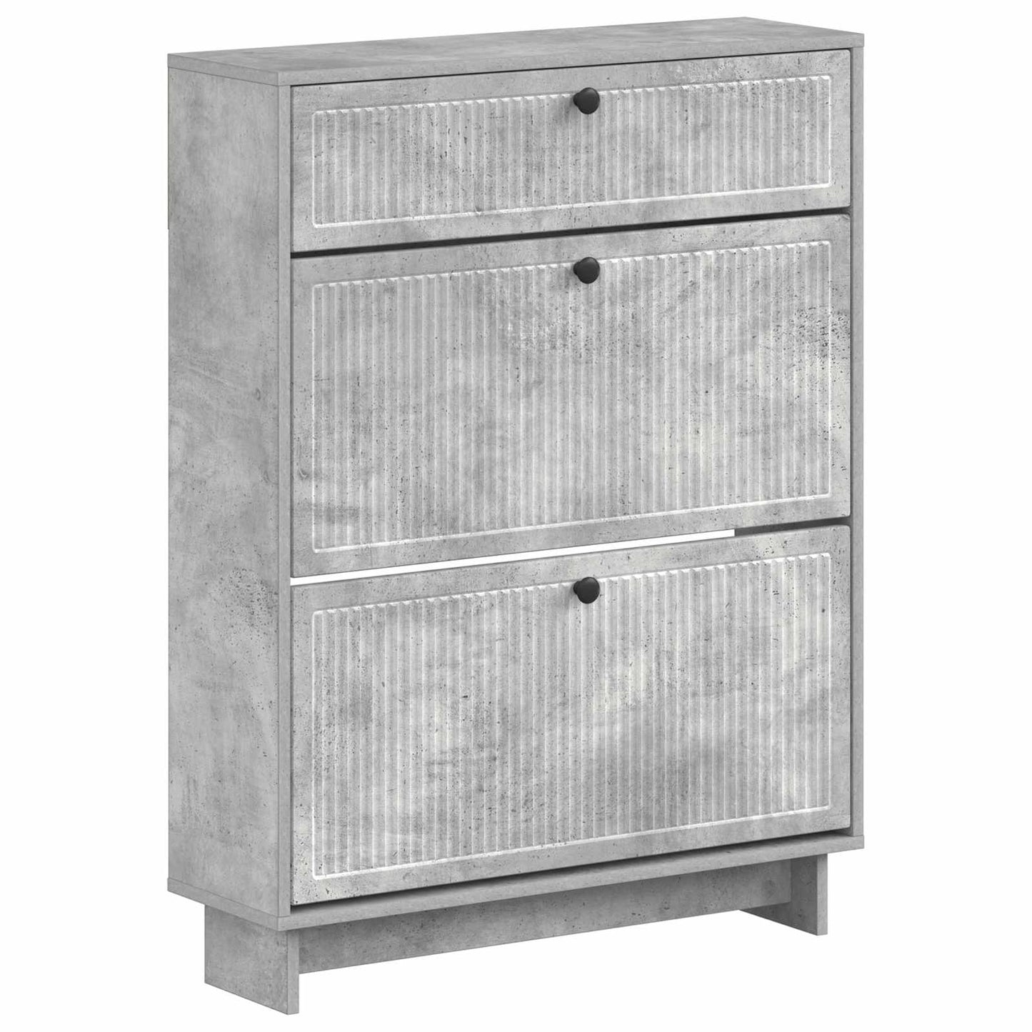 Cipőszekrény EDE 78 x 24 x 103 cm Szerelt Fa Betonszürke