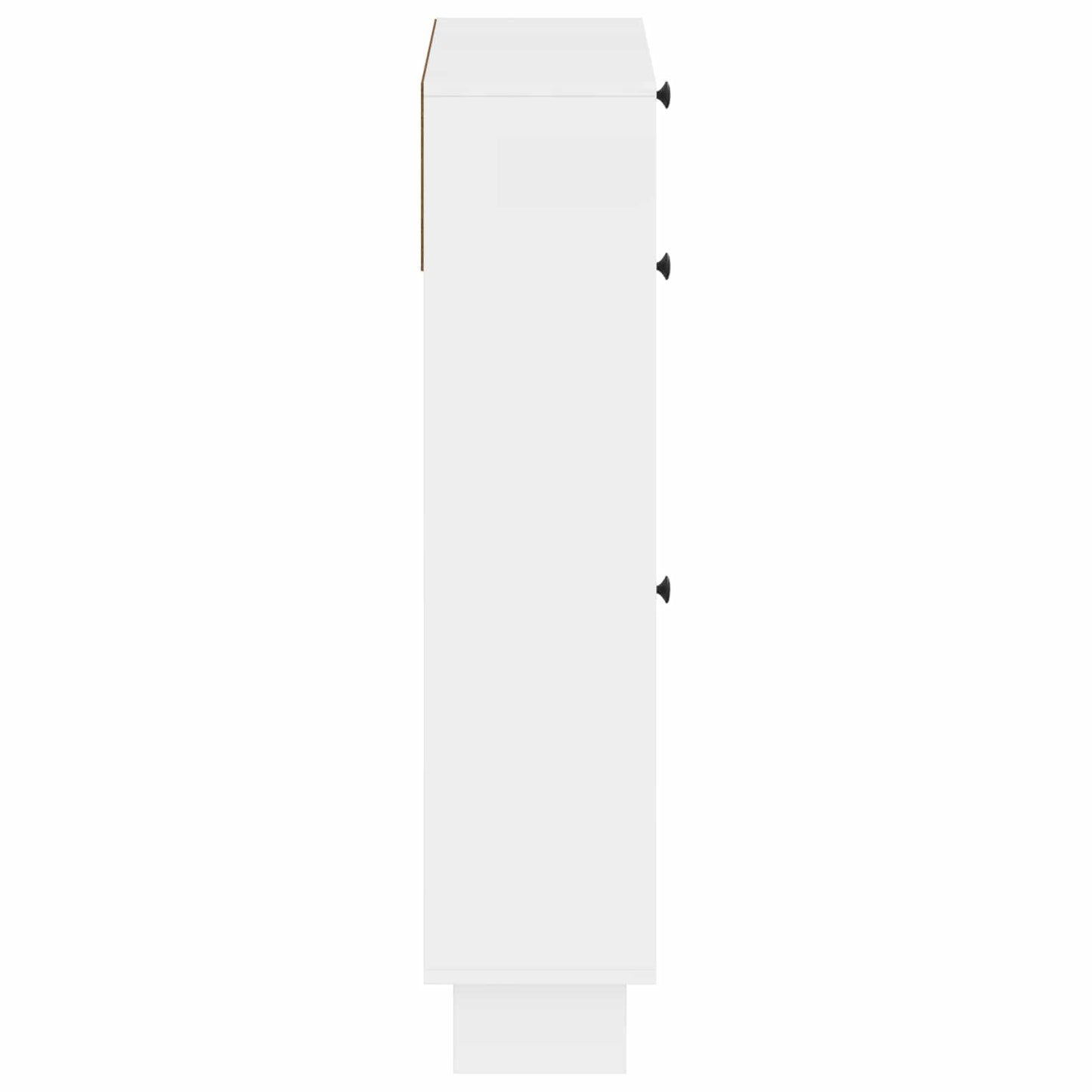 Cipőszekrény EDE 78 x 24 x 103 cm Szerelt Fa Magasfényű Fehér