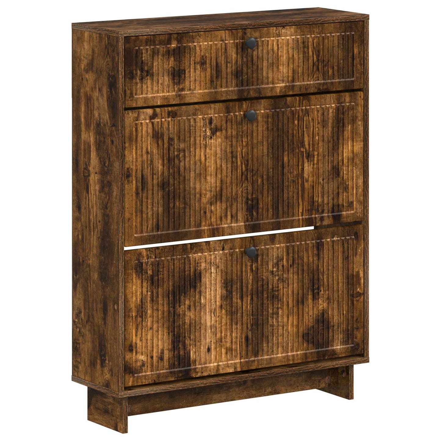 Cipőszekrény EDE 78 x 24 x 103 cm Szerelt Fa Füstös Tölgy