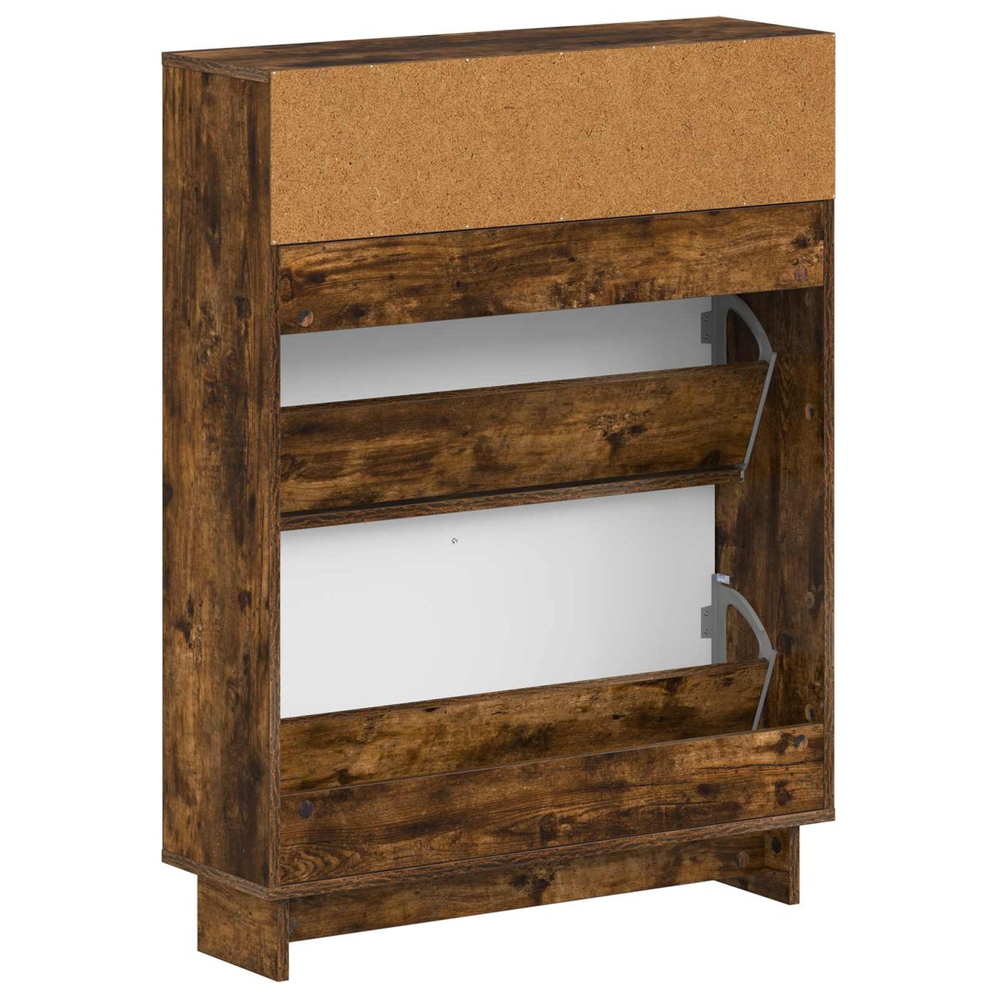 Cipőszekrény EDE 78 x 24 x 103 cm Szerelt Fa Füstös Tölgy