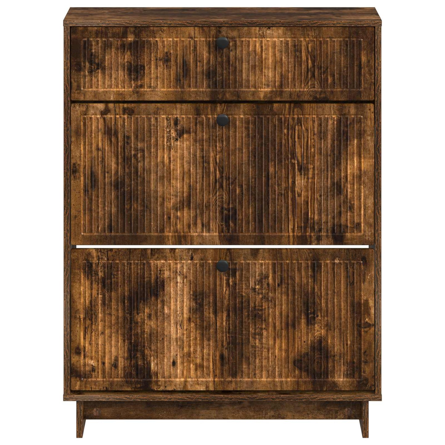 Cipőszekrény EDE 78 x 24 x 103 cm Szerelt Fa Füstös Tölgy