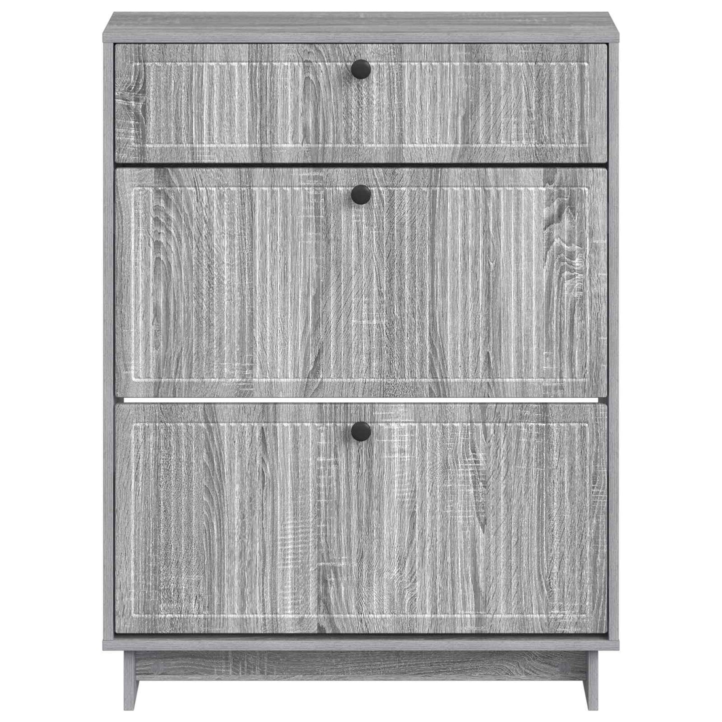 Cipőszekrény EDE 78 x 24 x 103 cm Szerelt Fa Szürke Sonoma