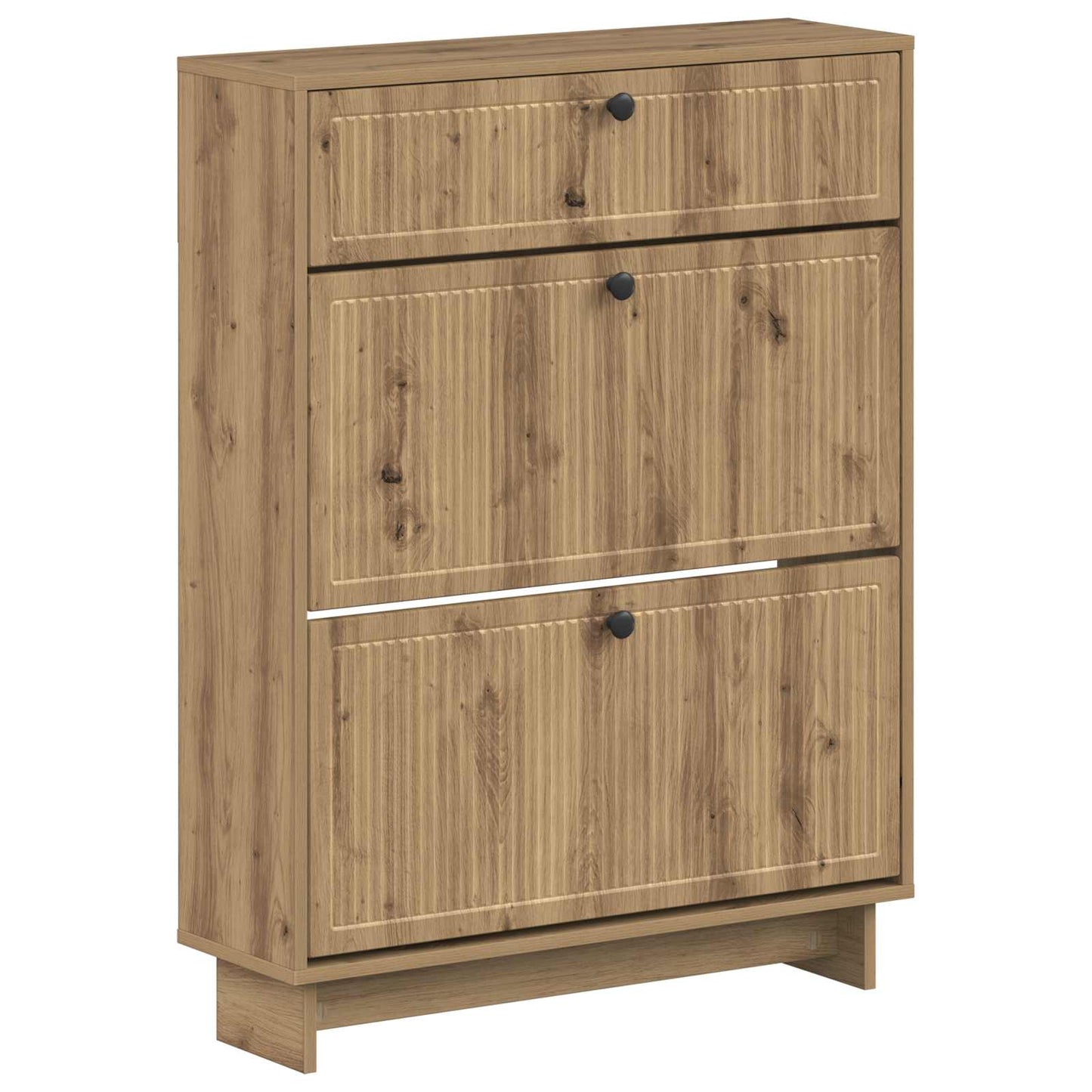 Cipőszekrény EDE 78 x 24 x 103 cm Szerelt Fa Kézműves Tölgy