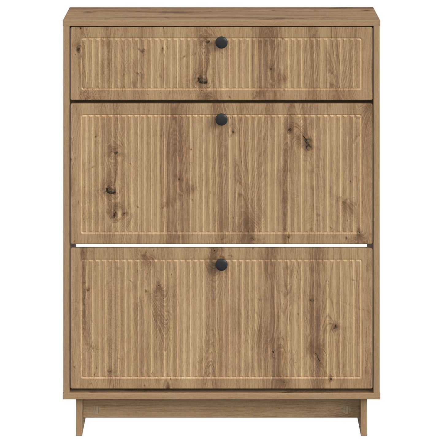 Cipőszekrény EDE 78 x 24 x 103 cm Szerelt Fa Kézműves Tölgy