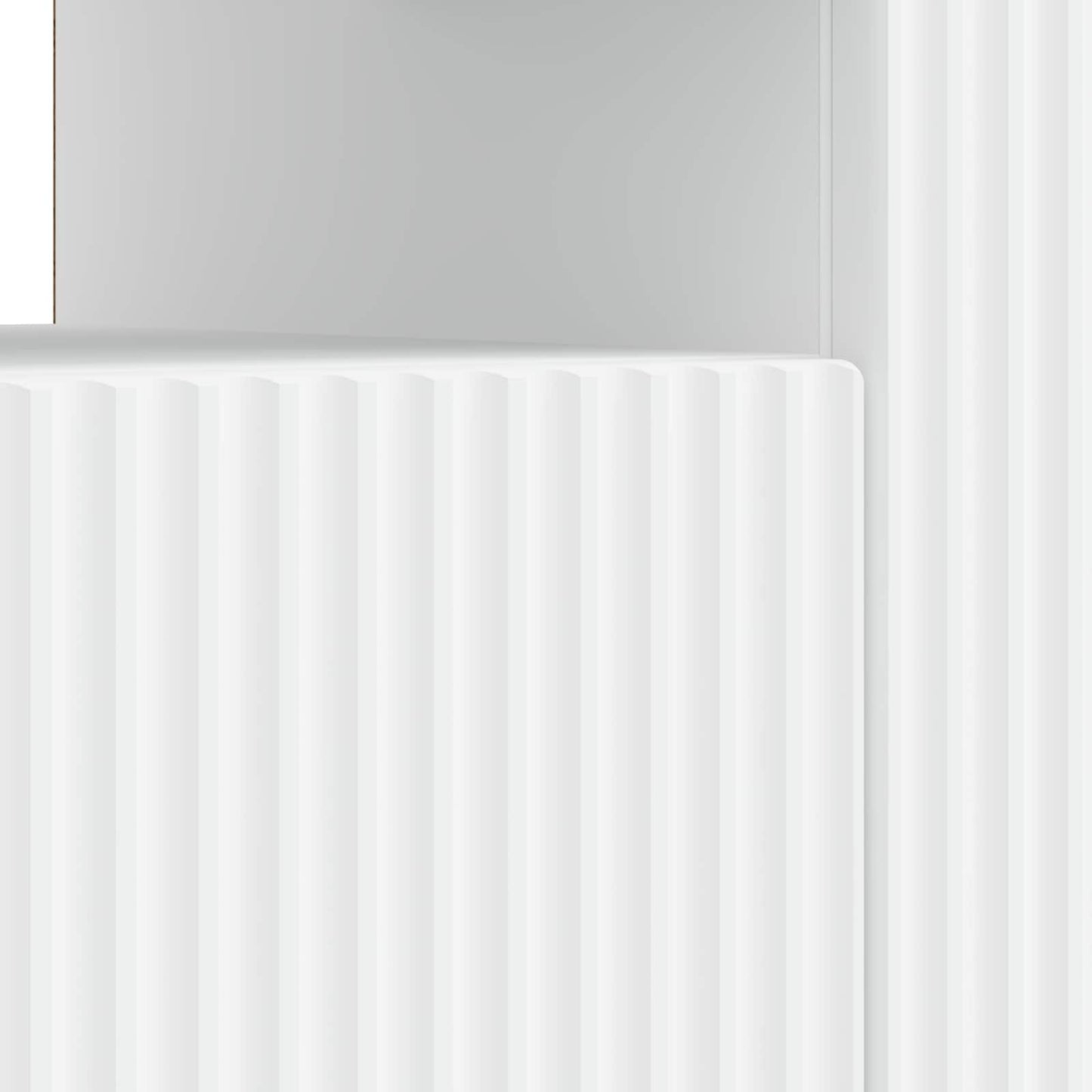 LED TV szekrény Fehér Szerelt Fa