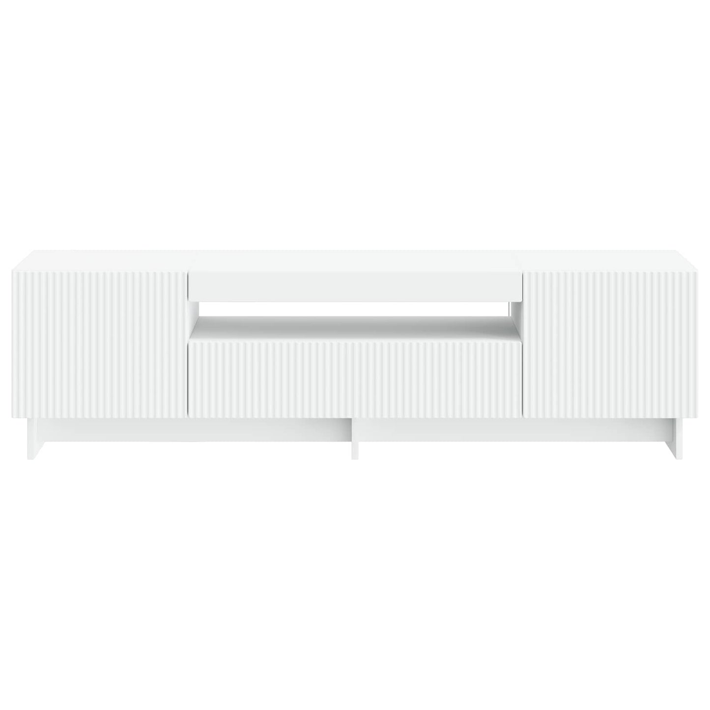 LED TV szekrény Fehér Szerelt Fa