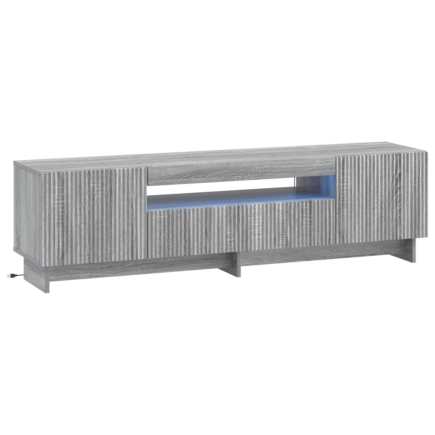 LED TV szekrény Szürke Sonoma Szerelt Fa