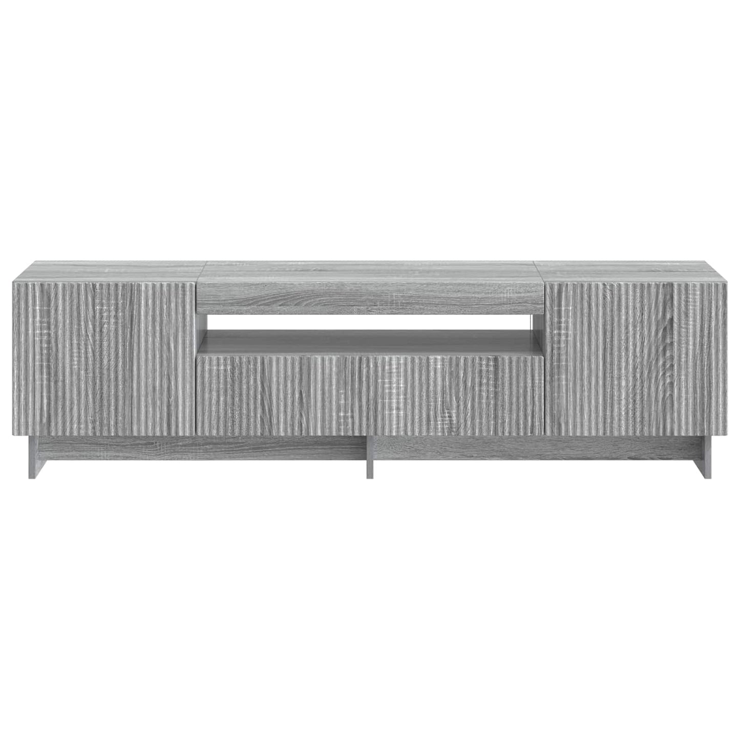 LED TV szekrény Szürke Sonoma Szerelt Fa