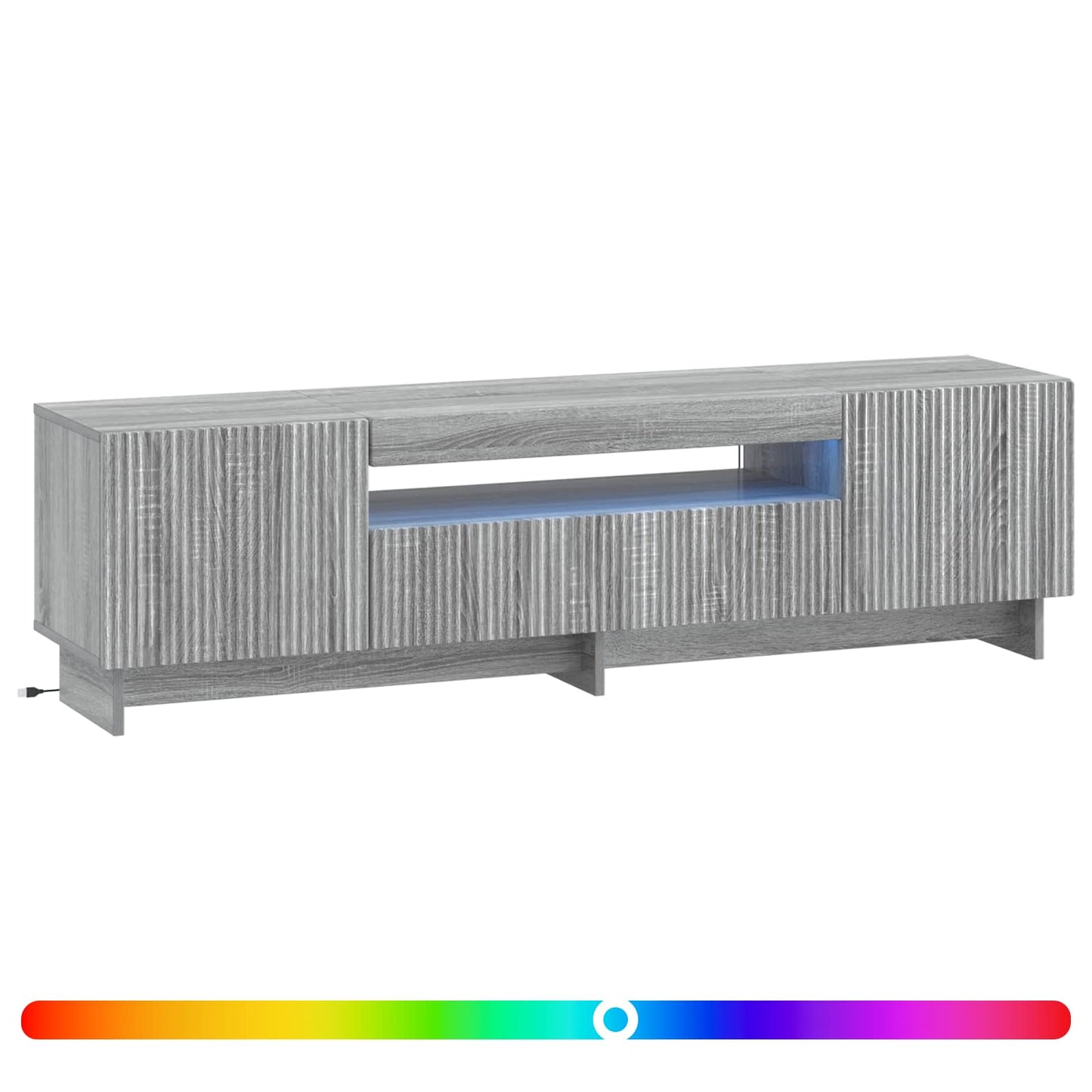 LED TV szekrény Szürke Sonoma Szerelt Fa