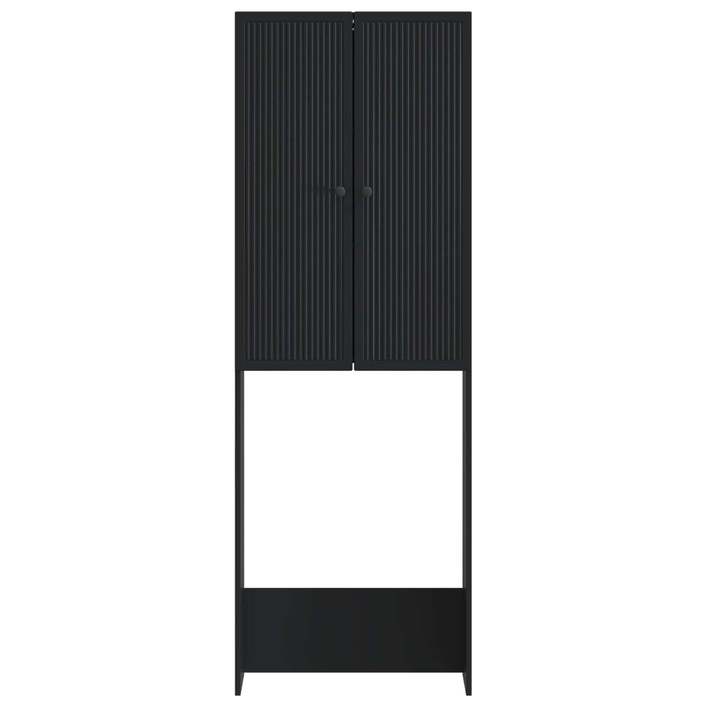 WC Szekrény EDE Fekete 66 x 25,5 x 190 cm Szerelt Fa