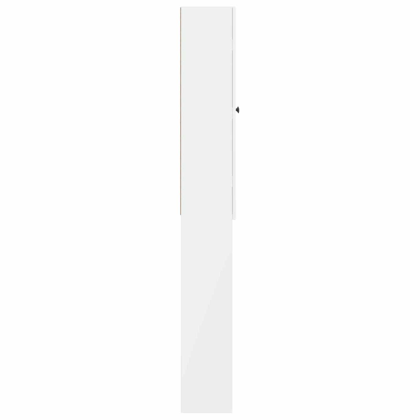 WC Szekrény EDE Magasfényű Fehér 66 x 25,5 x 190 cm Szerelt Fa