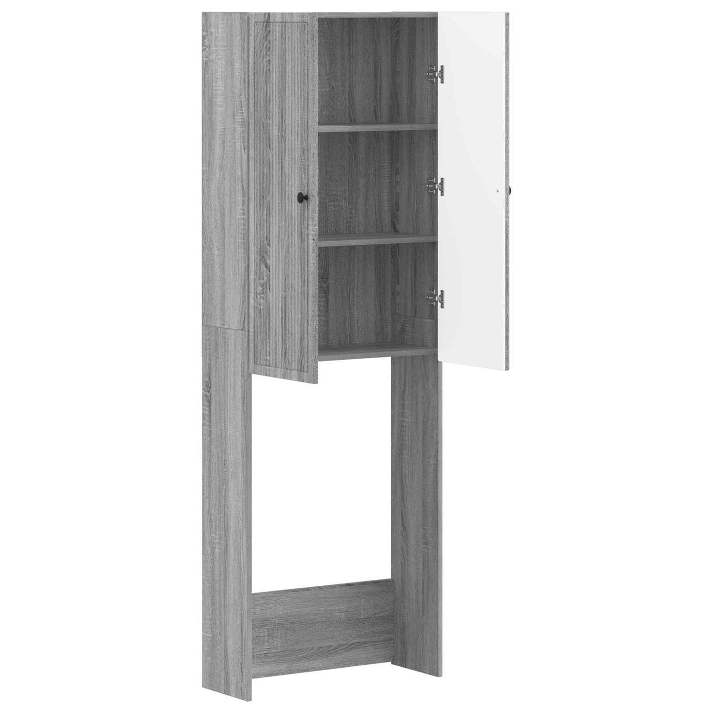 WC Szekrény EDE Szürke Sonoma 66 x 25,5 x 190 cm Szerelt Fa