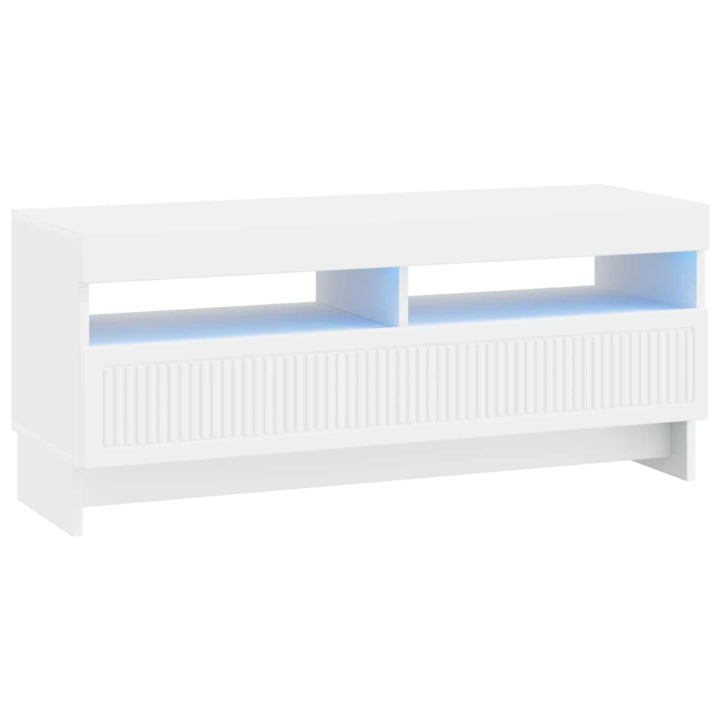 LED TV szekrény Fehér Szerelt Fa