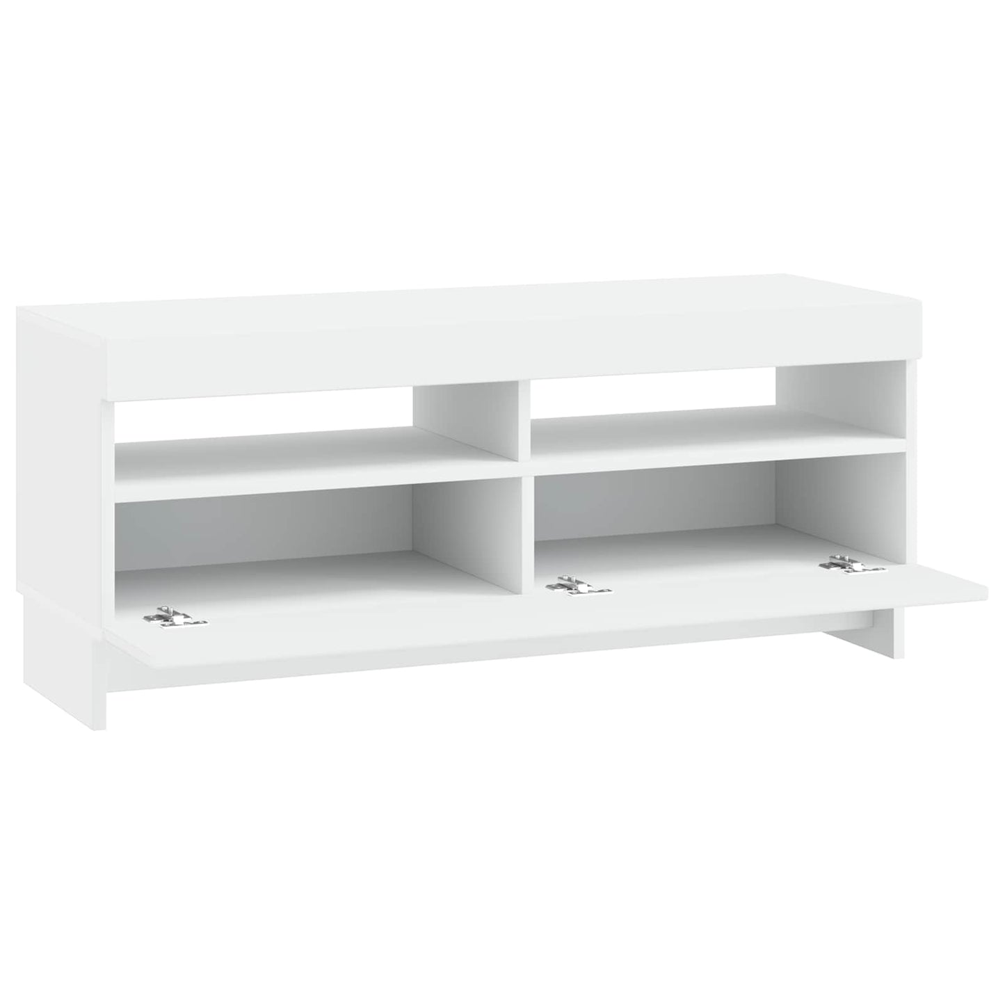 LED TV szekrény Fehér Szerelt Fa