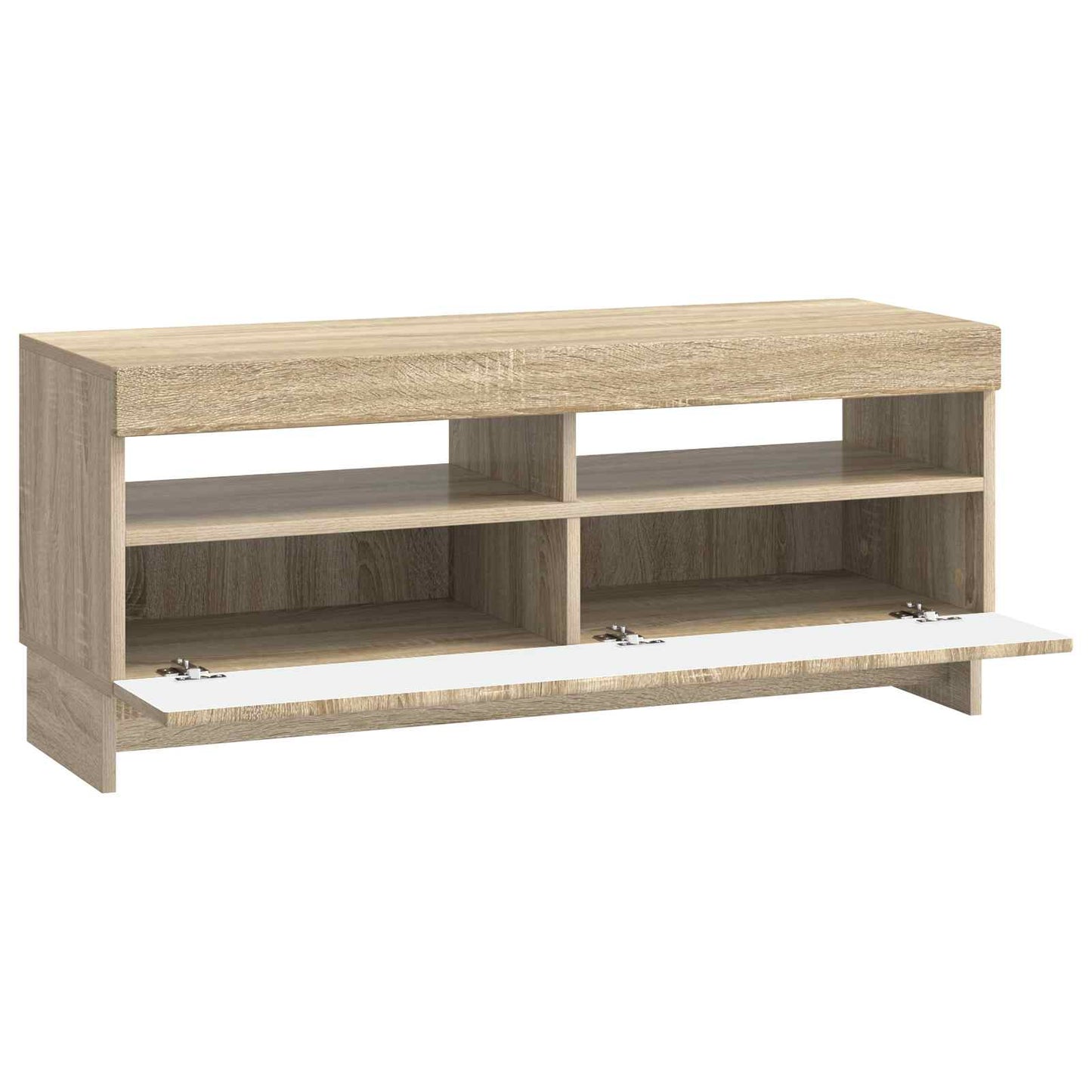 LED TV szekrény Sonoma Tölgy Szerelt Fa