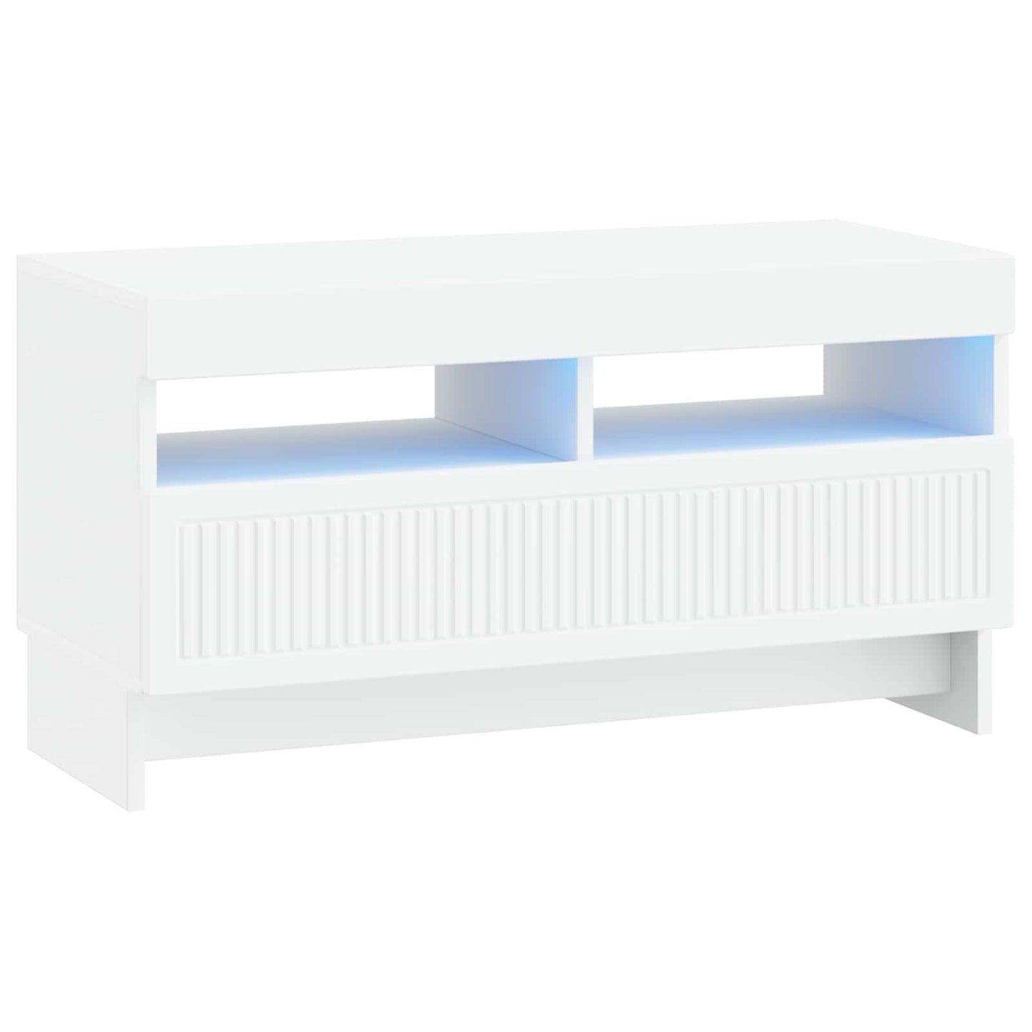 LED TV szekrény Fehér Szerelt Fa
