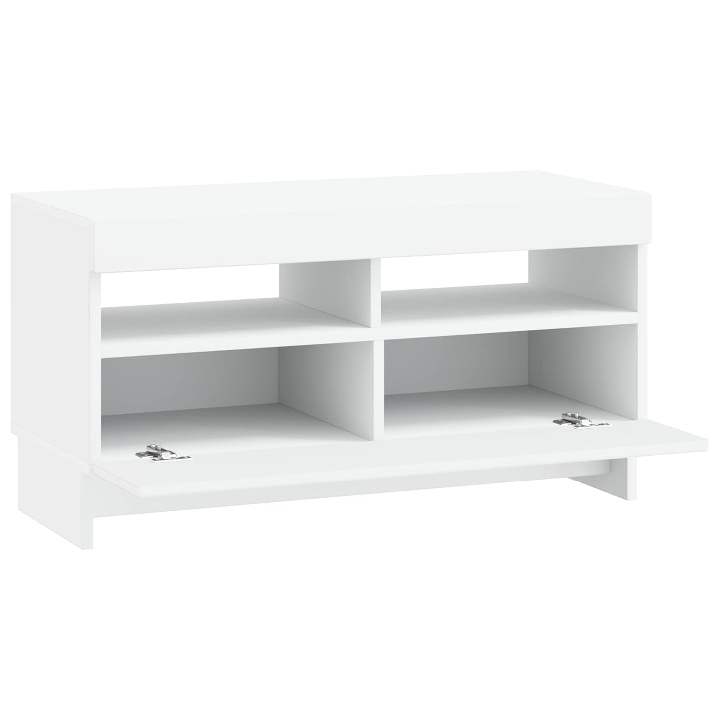 LED TV szekrény Fehér Szerelt Fa