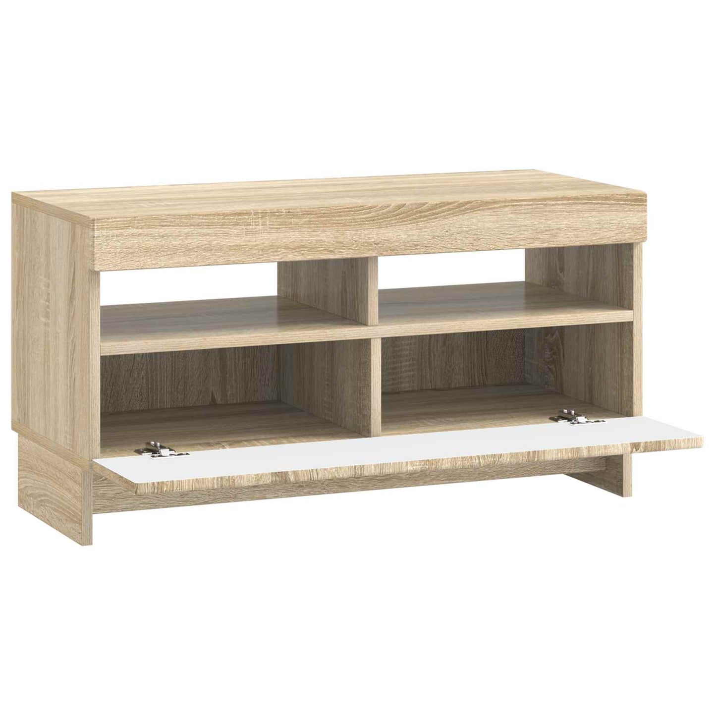 LED TV szekrény Sonoma Tölgy Szerelt Fa