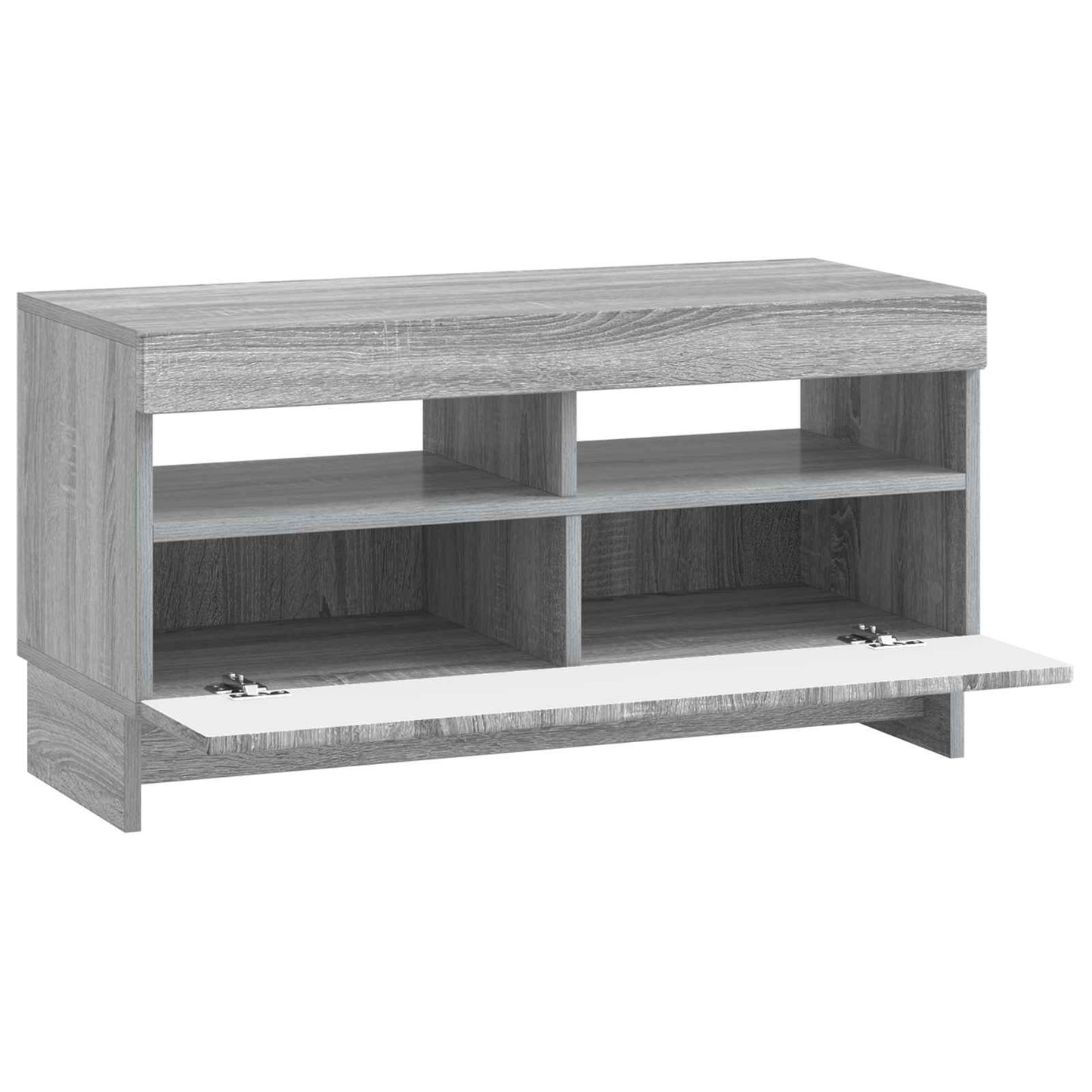 LED TV szekrény Szürke Sonoma Szerelt Fa