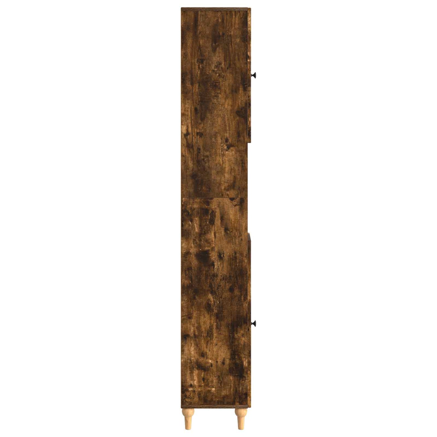 Fürdőszoba Szekrény Nyitott Polccal ALKMAAR Füstös Tölgy