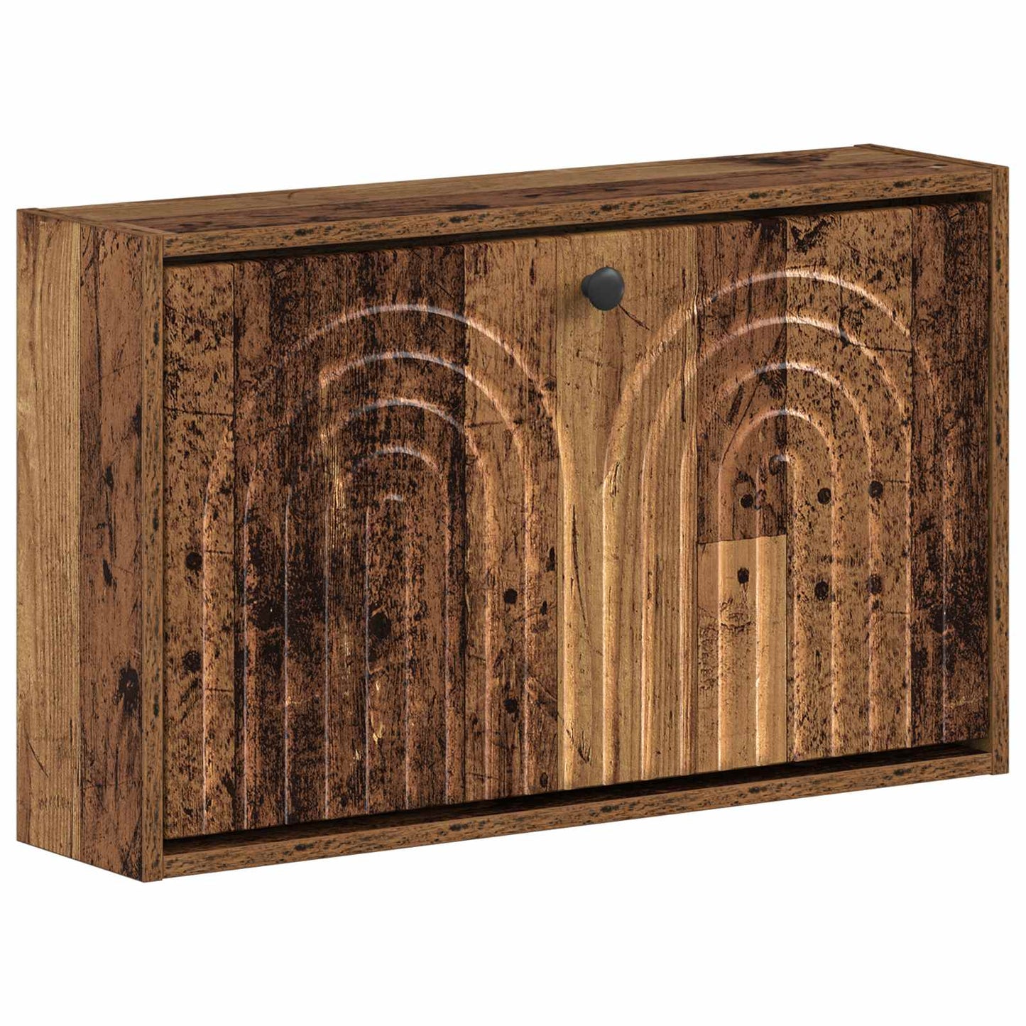 Fali Cipőtartó ALKMAAR 71 x 17 x 43 cm Szerelt Fa Antik Fa