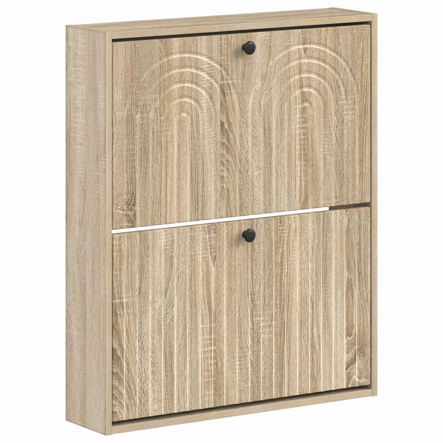 Fali Cipőtartó ALKMAAR 71 x 17 x 86 cm Szerelt Fa Sonoma Tölgy