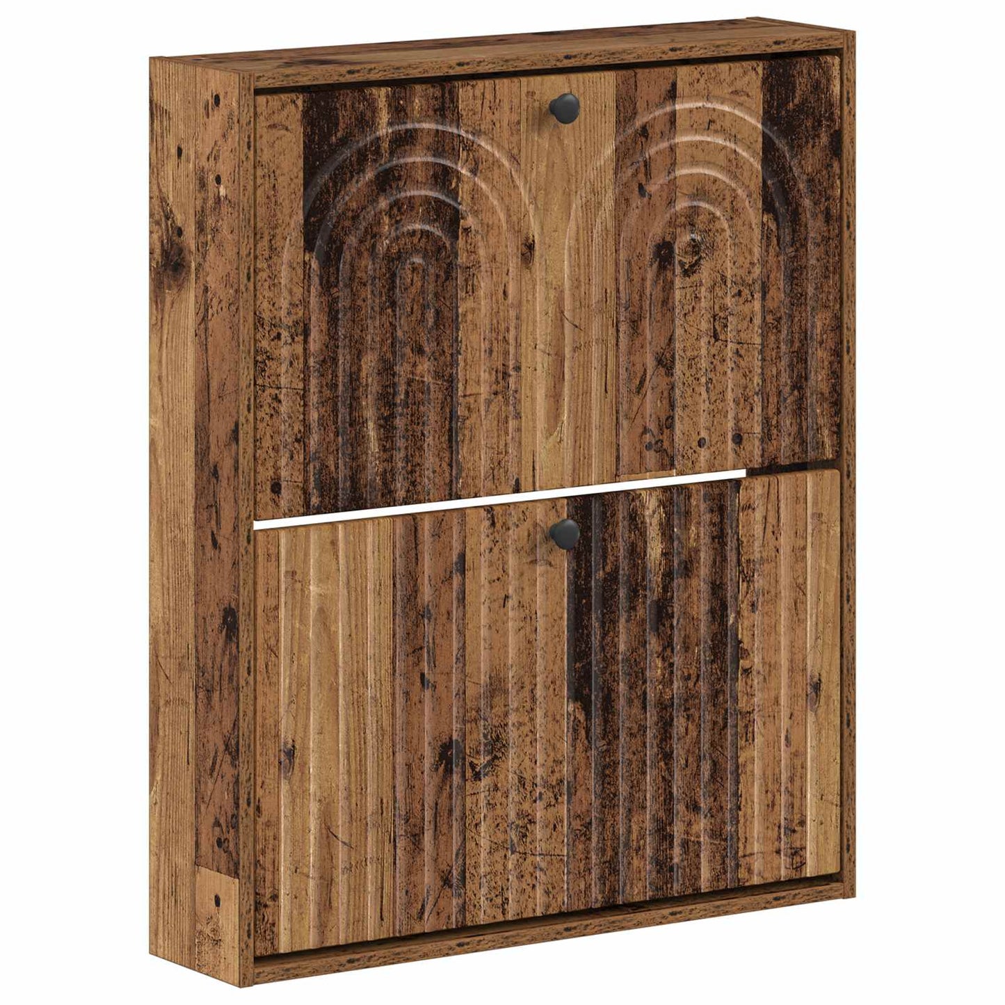 Fali Cipőtartó ALKMAAR 71 x 17 x 86 cm Szerelt Fa Antik Fa