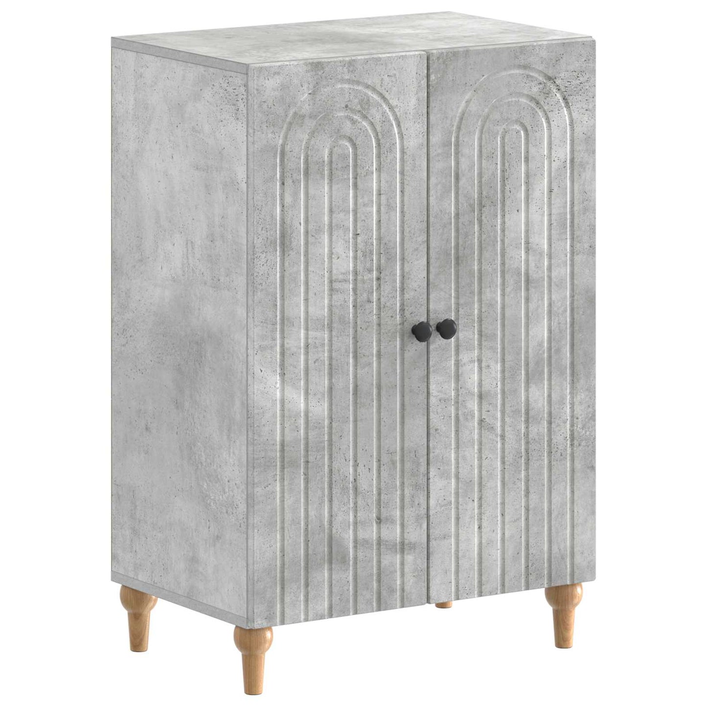 Cipőszekrény ALKMAAR 59,5 x 39,5 x 90 cm Szerelt Fa Betonszürke