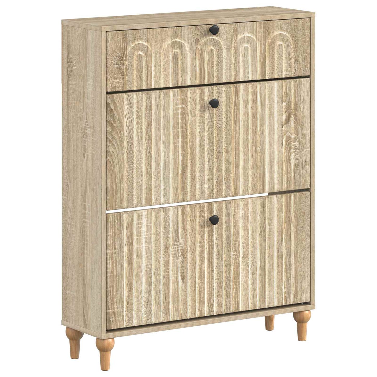 Cipőszekrény ALKMAAR 78 x 24 x 103 cm Szerelt Fa Sonoma Tölgy
