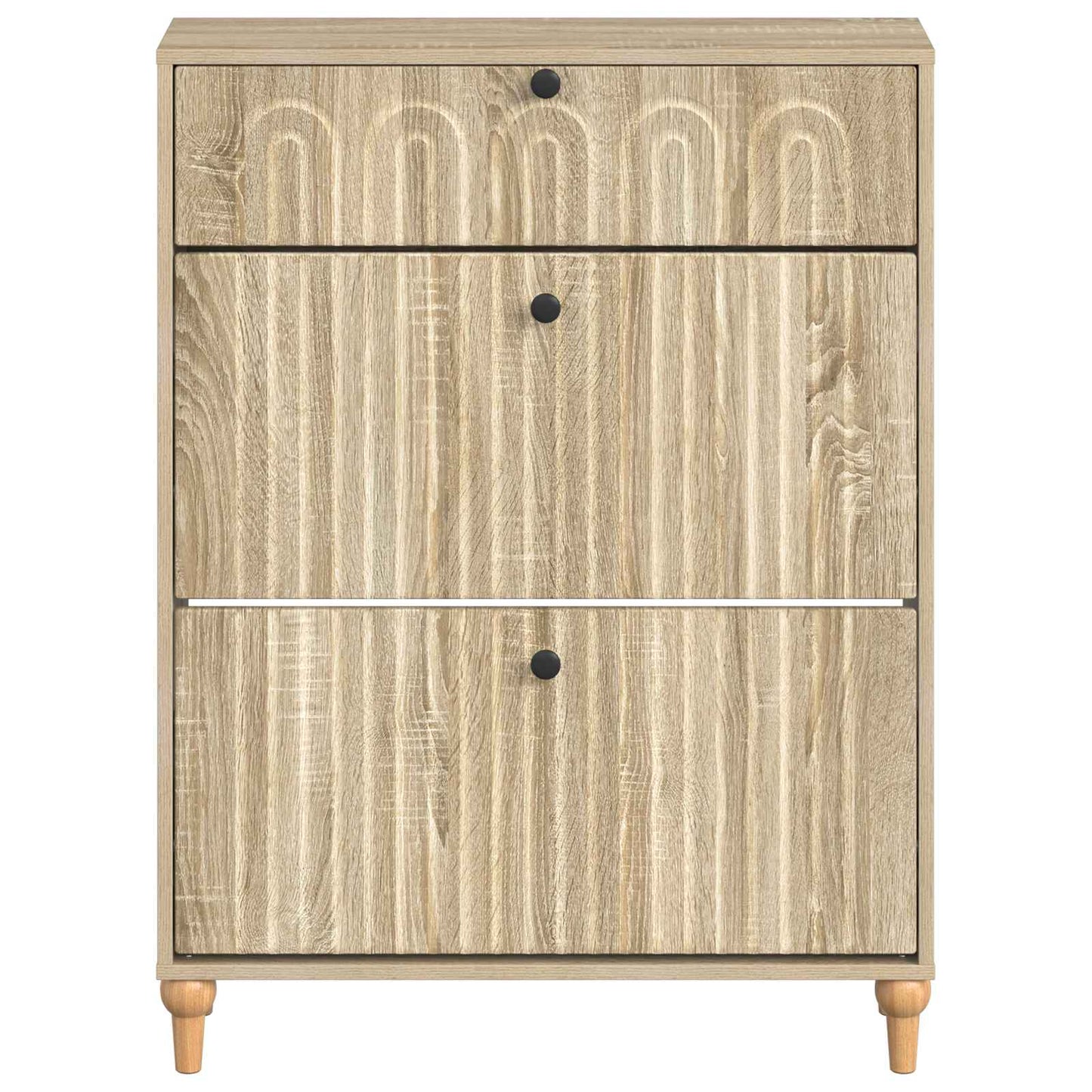 Cipőszekrény ALKMAAR 78 x 24 x 103 cm Szerelt Fa Sonoma Tölgy