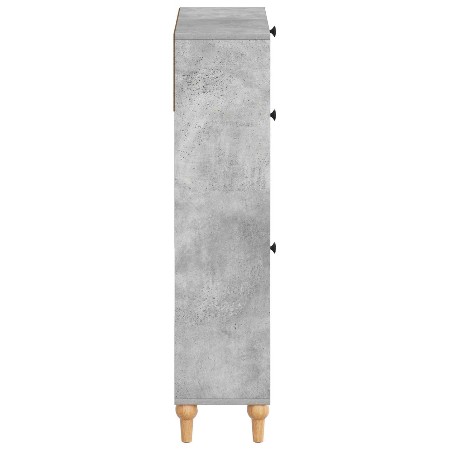 Cipőszekrény ALKMAAR 78 x 24 x 103 cm Szerelt Fa Betonszürke