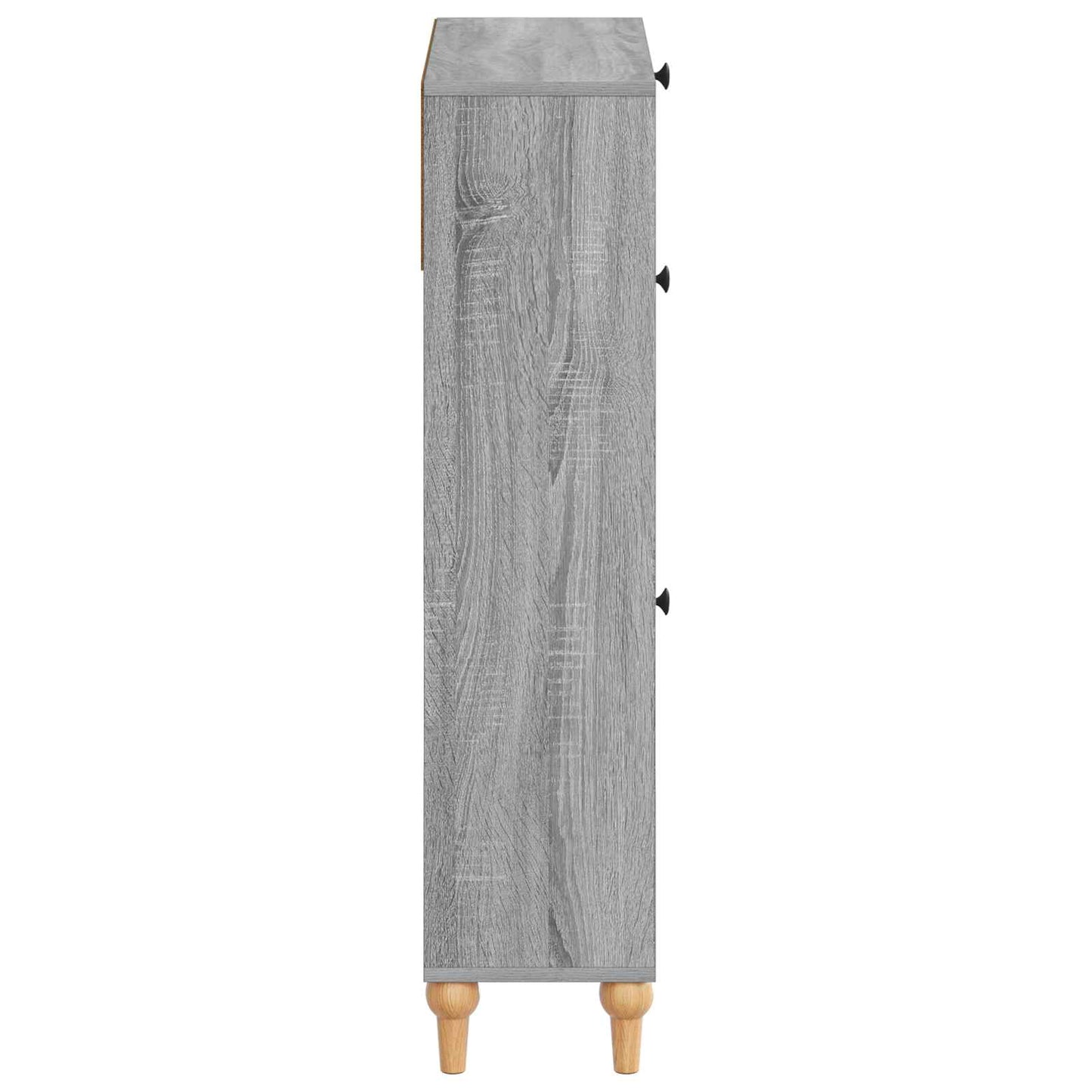 Cipőszekrény ALKMAAR 78 x 24 x 103 cm Szerelt Fa Szürke Sonoma
