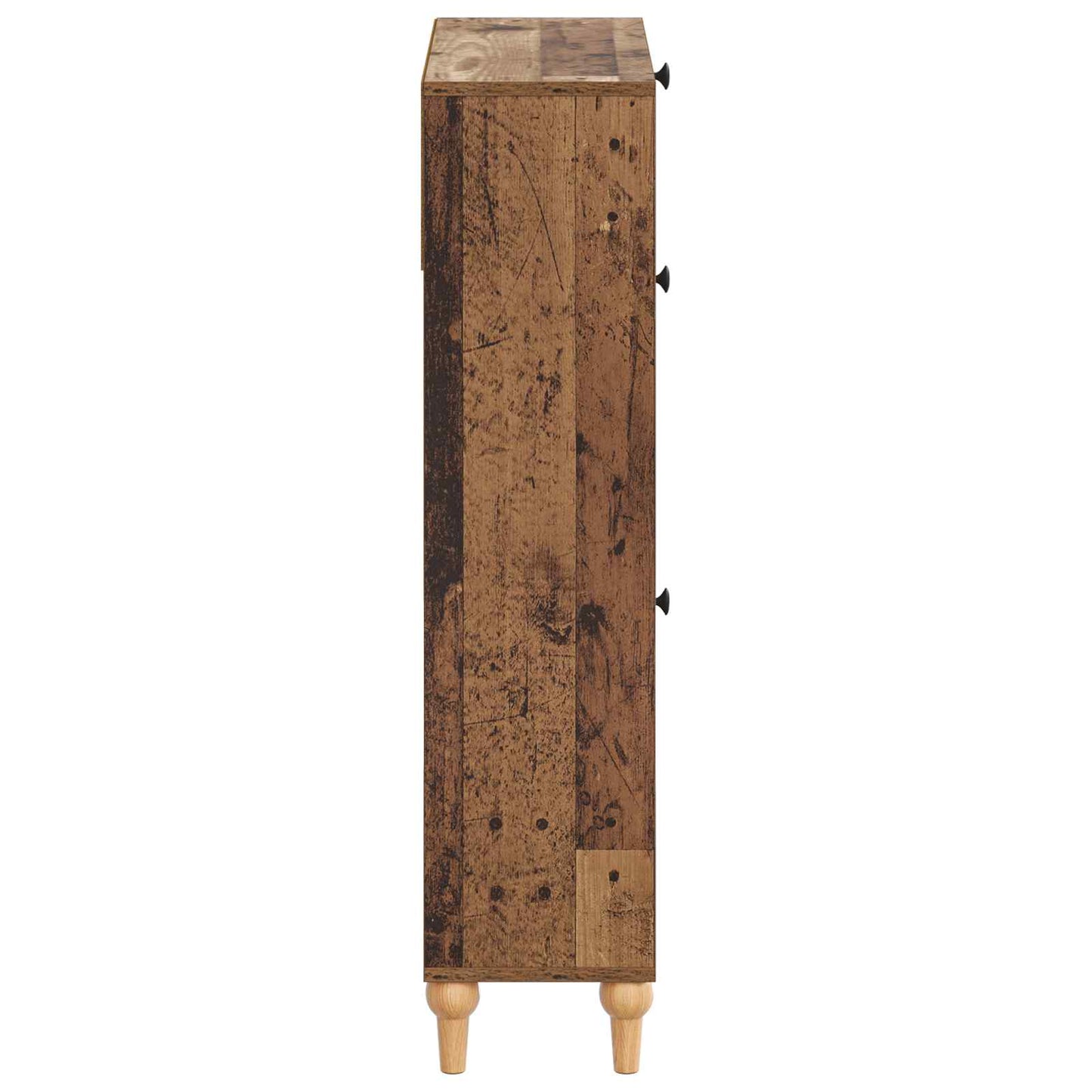 Cipőszekrény ALKMAAR 78 x 24 x 103 cm Szerelt Fa Antik Fa