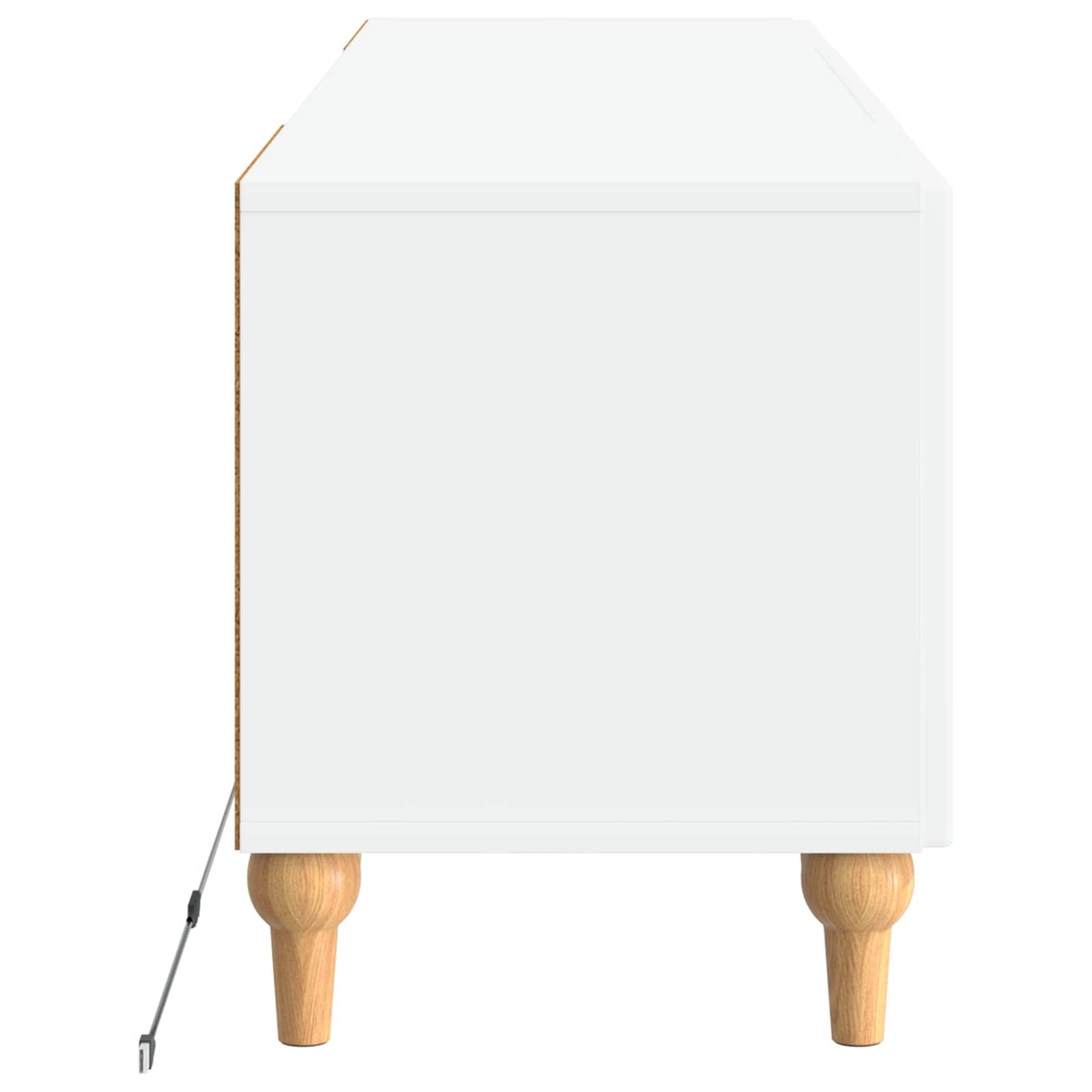 LED TV szekrény Fehér Szerelt Fa