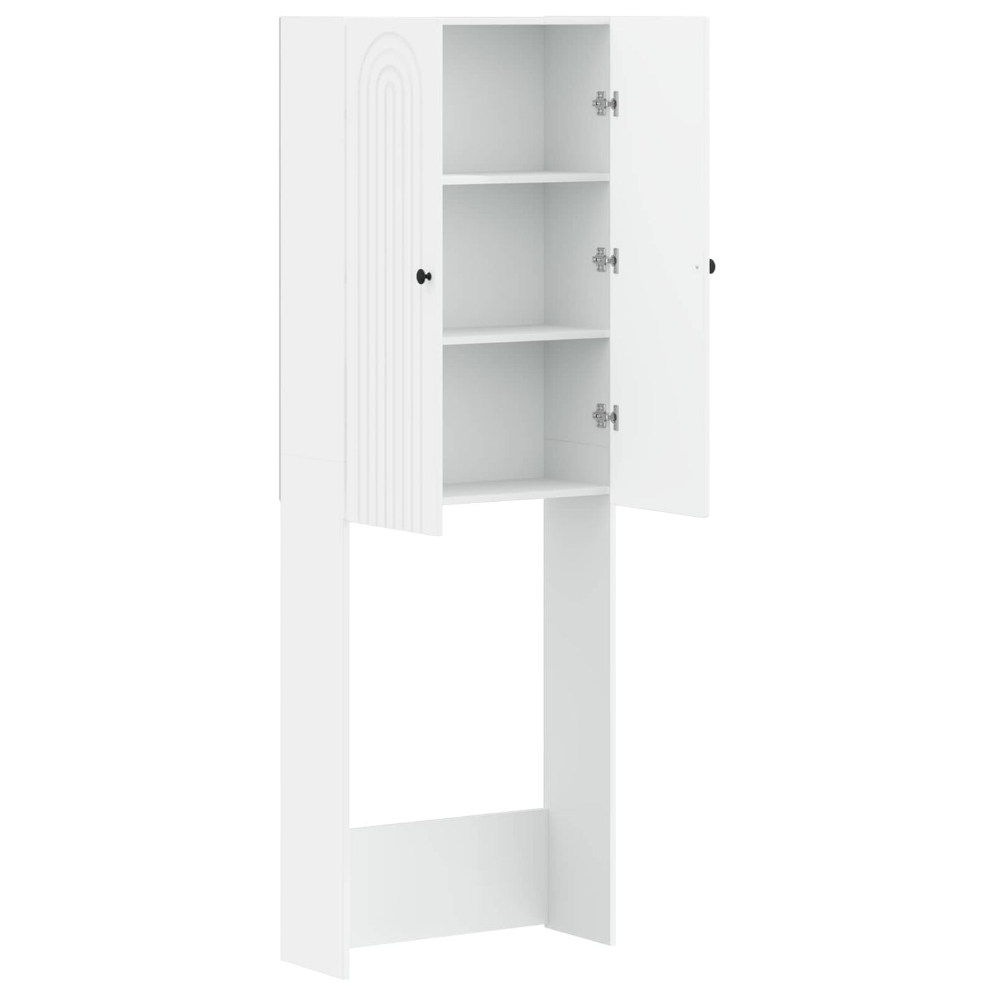 WC Szekrény ALKMAAR Fehér 66 x 25,5 x 190 cm Szerelt Fa