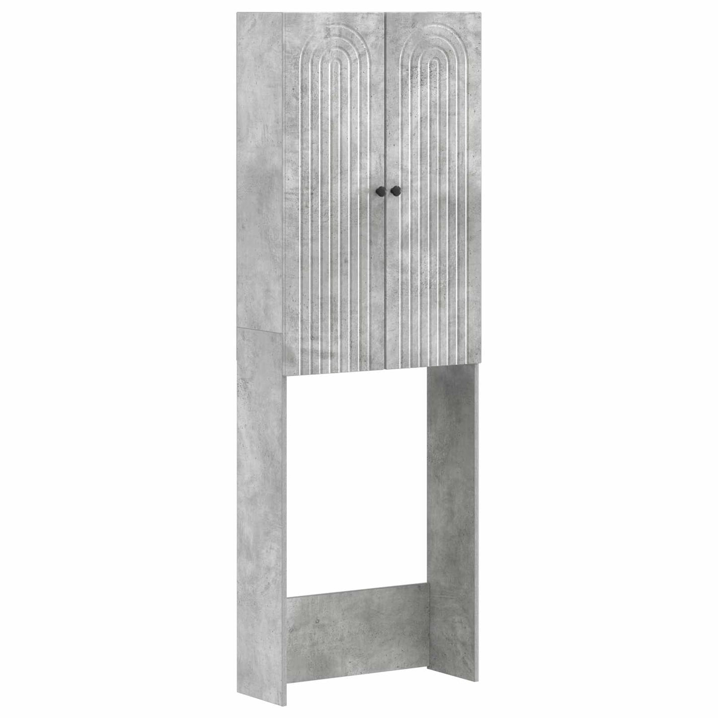 WC Szekrény ALKMAAR Betonszürke 66 x 25,5 x 190 cm Szerelt Fa