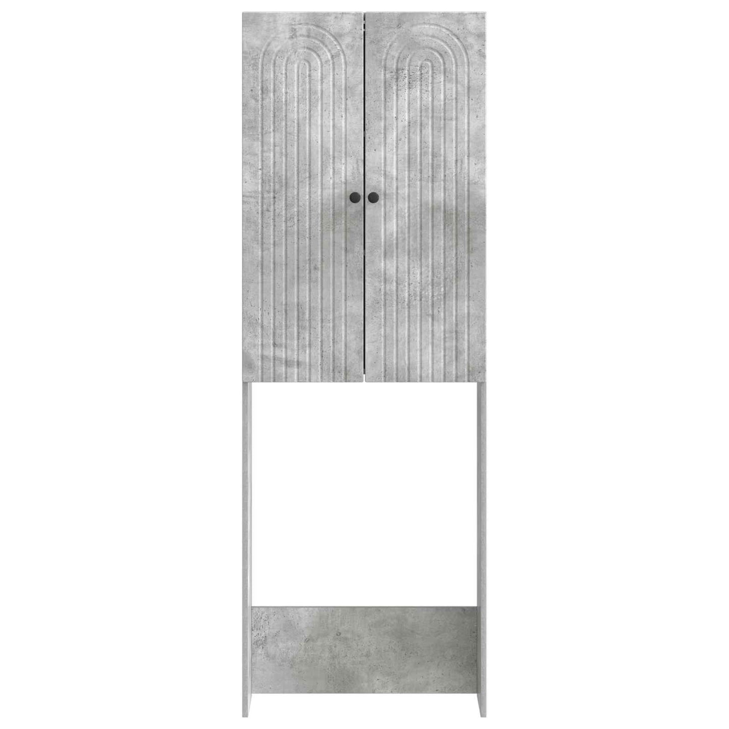 WC Szekrény ALKMAAR Betonszürke 66 x 25,5 x 190 cm Szerelt Fa