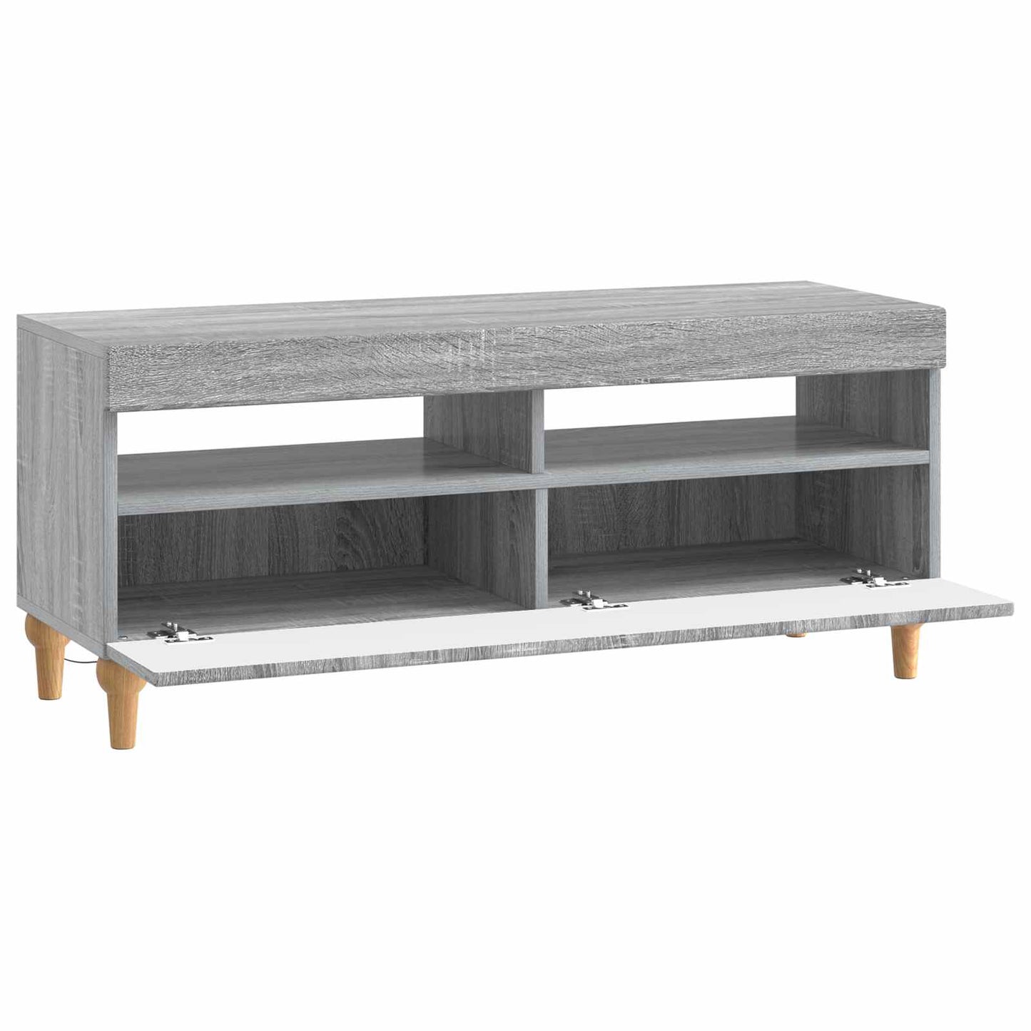 LED TV szekrény Szürke Sonoma Szerelt Fa