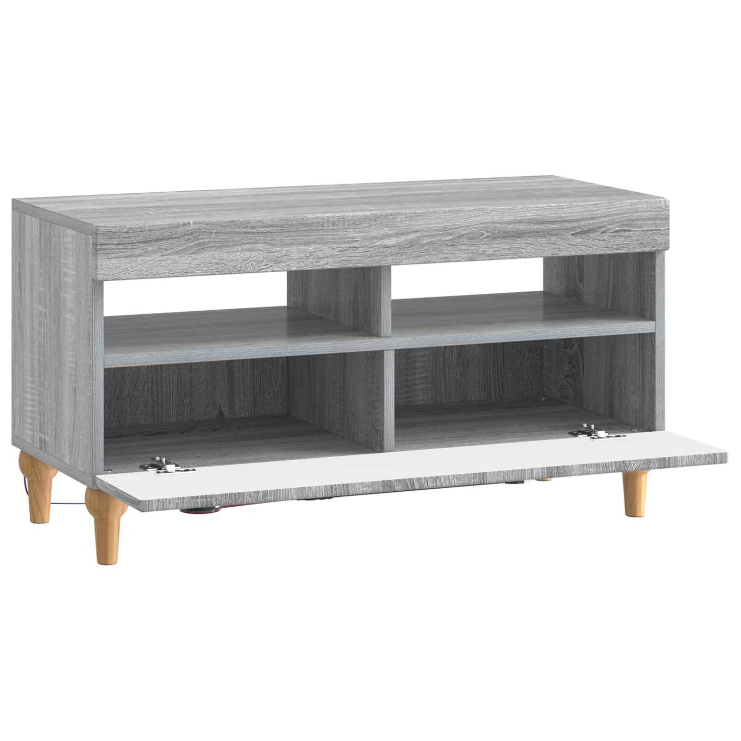 LED TV szekrény Szürke Sonoma Szerelt Fa