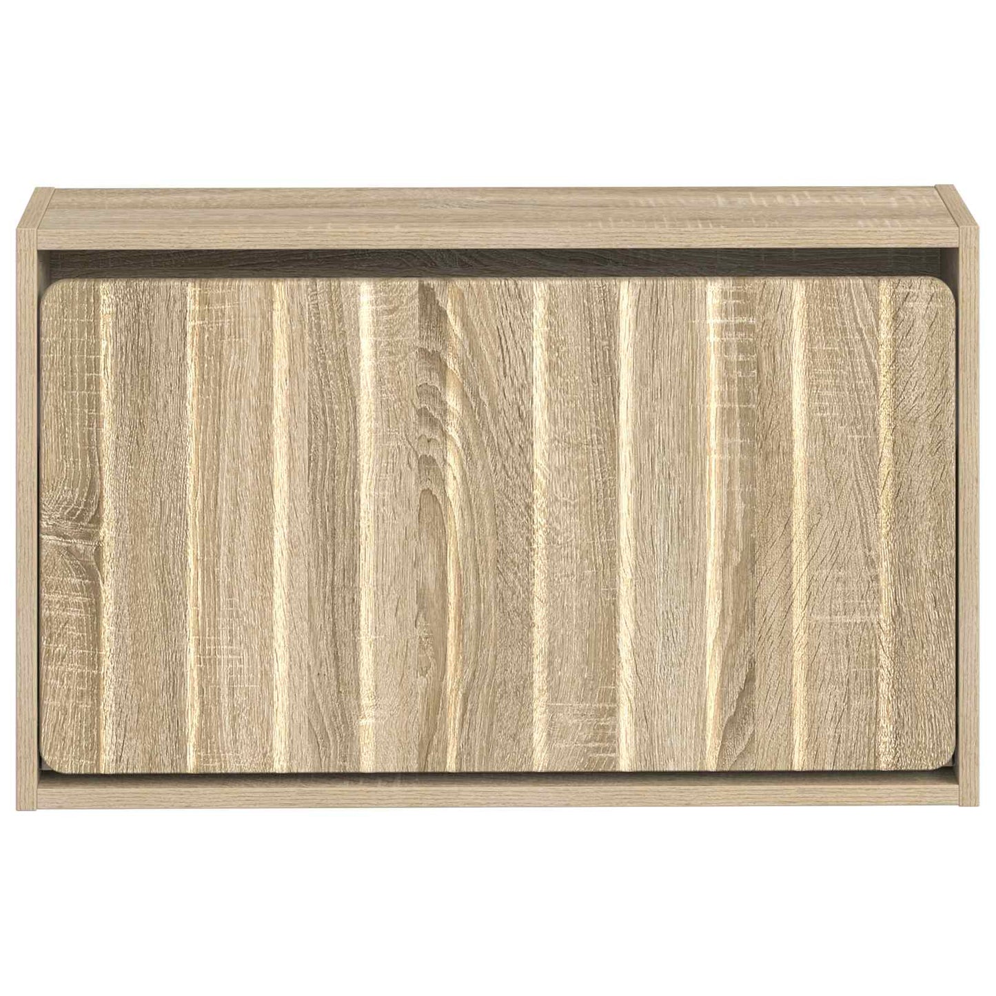 Fali Cipőtartó ZWOLLE 71 x 17 x 43 cm Szerelt Fa Sonoma Tölgy
